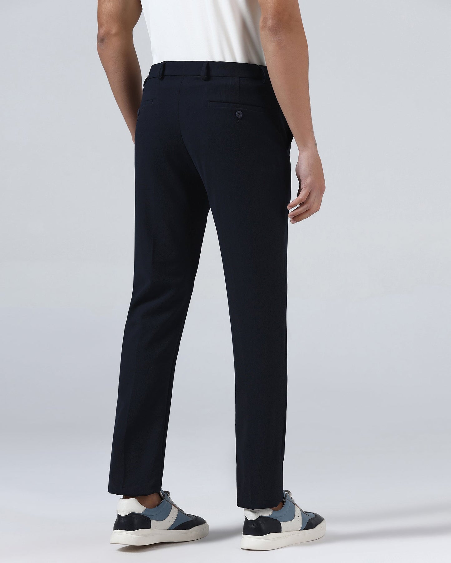 Navy TechPro Stripe Trouser - Martini