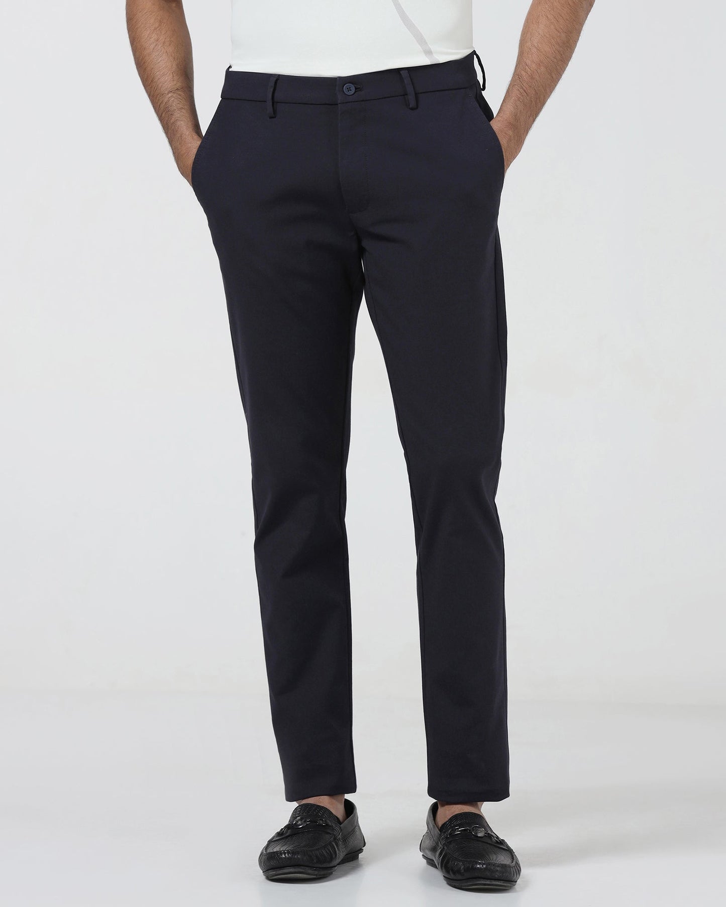 Navy TechPro Textured Khakis - Pando