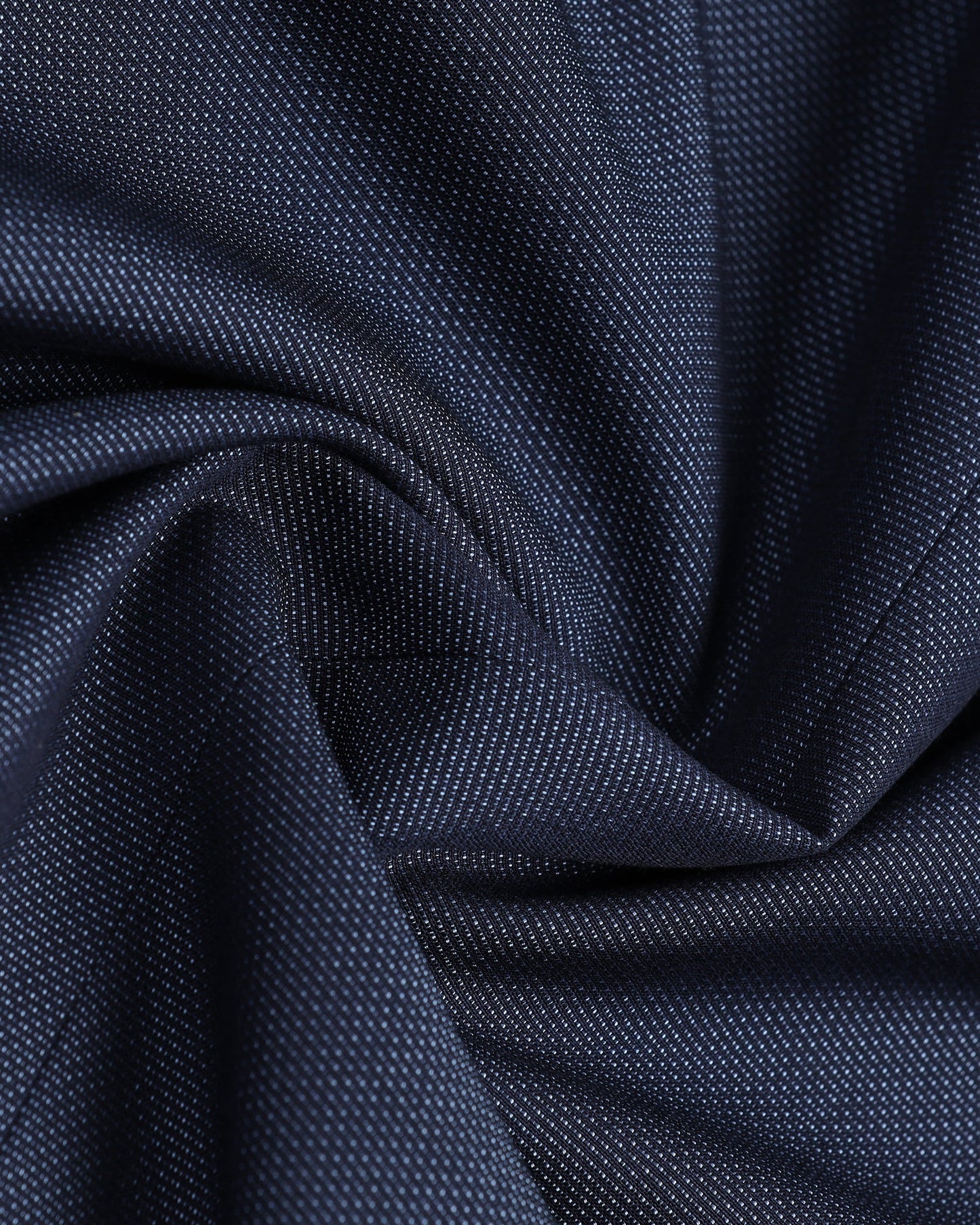 Navy Three Piece Textured Suit - Jiver