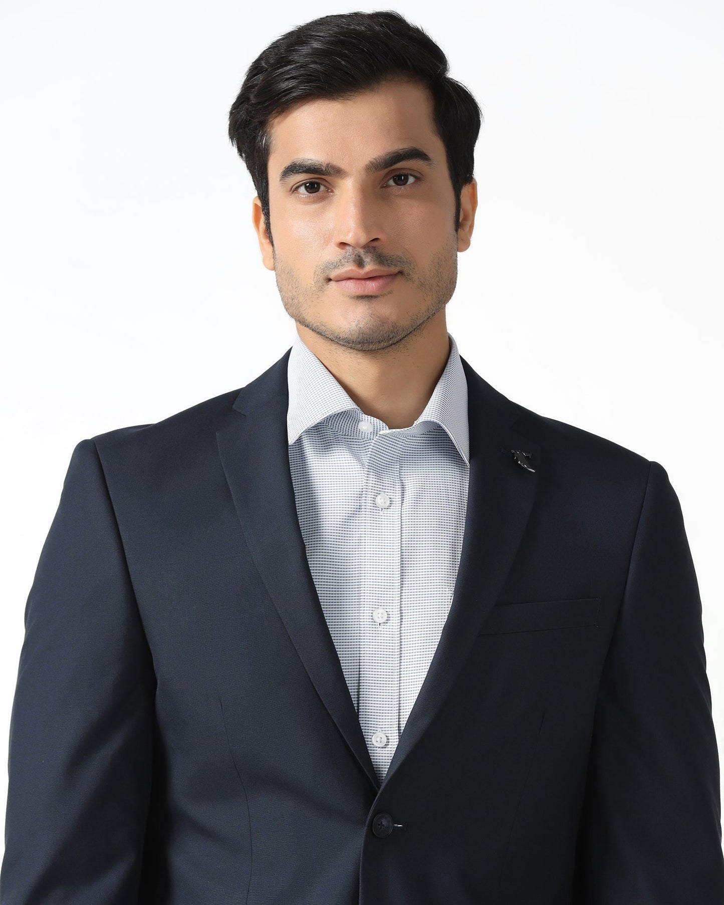 Navy Two Piece Solid Suit - Jorris