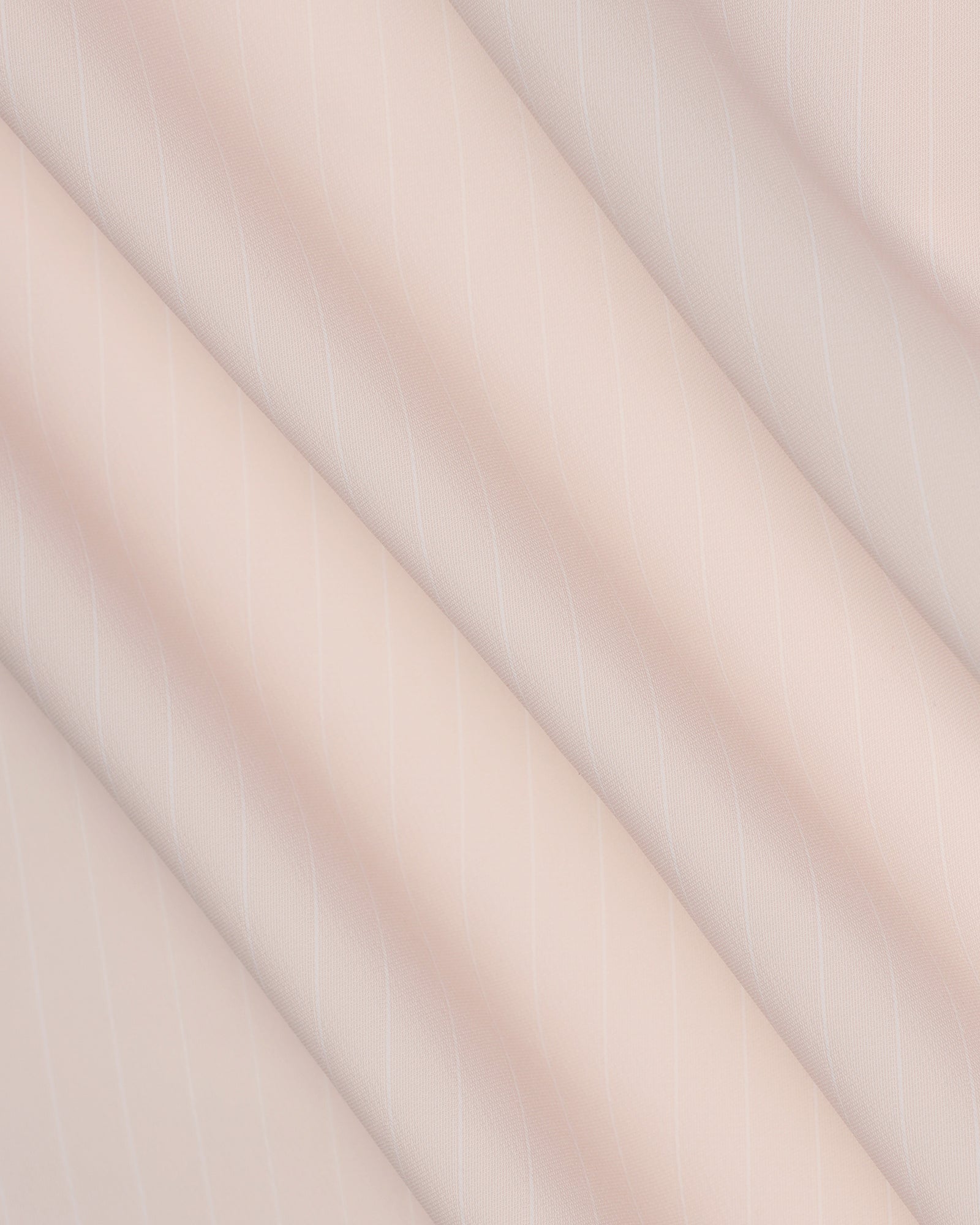 Non Iron Formal Peach Stripe Shirt - Wagon