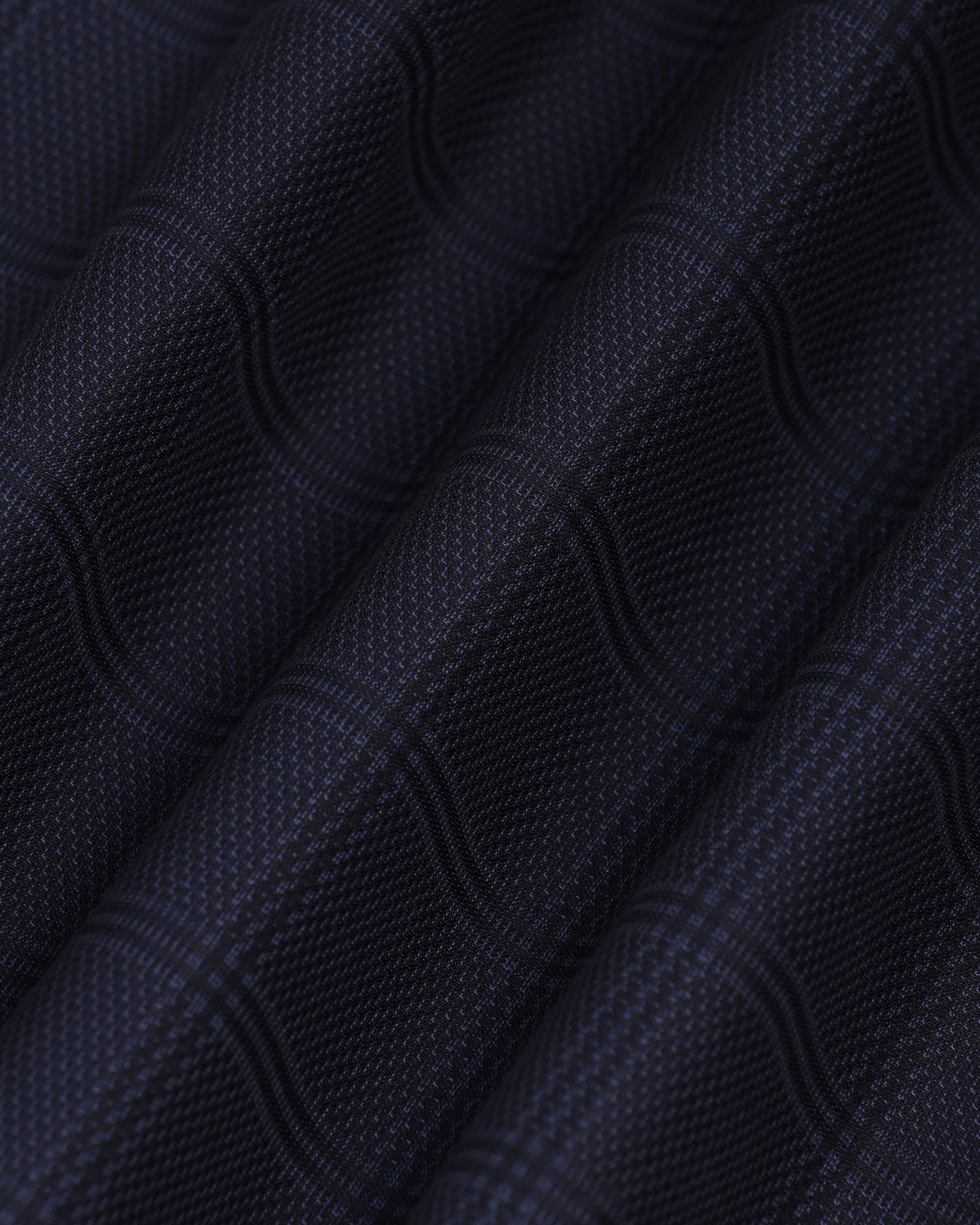Non Iron Formal Navy Check Shirt - Wolf