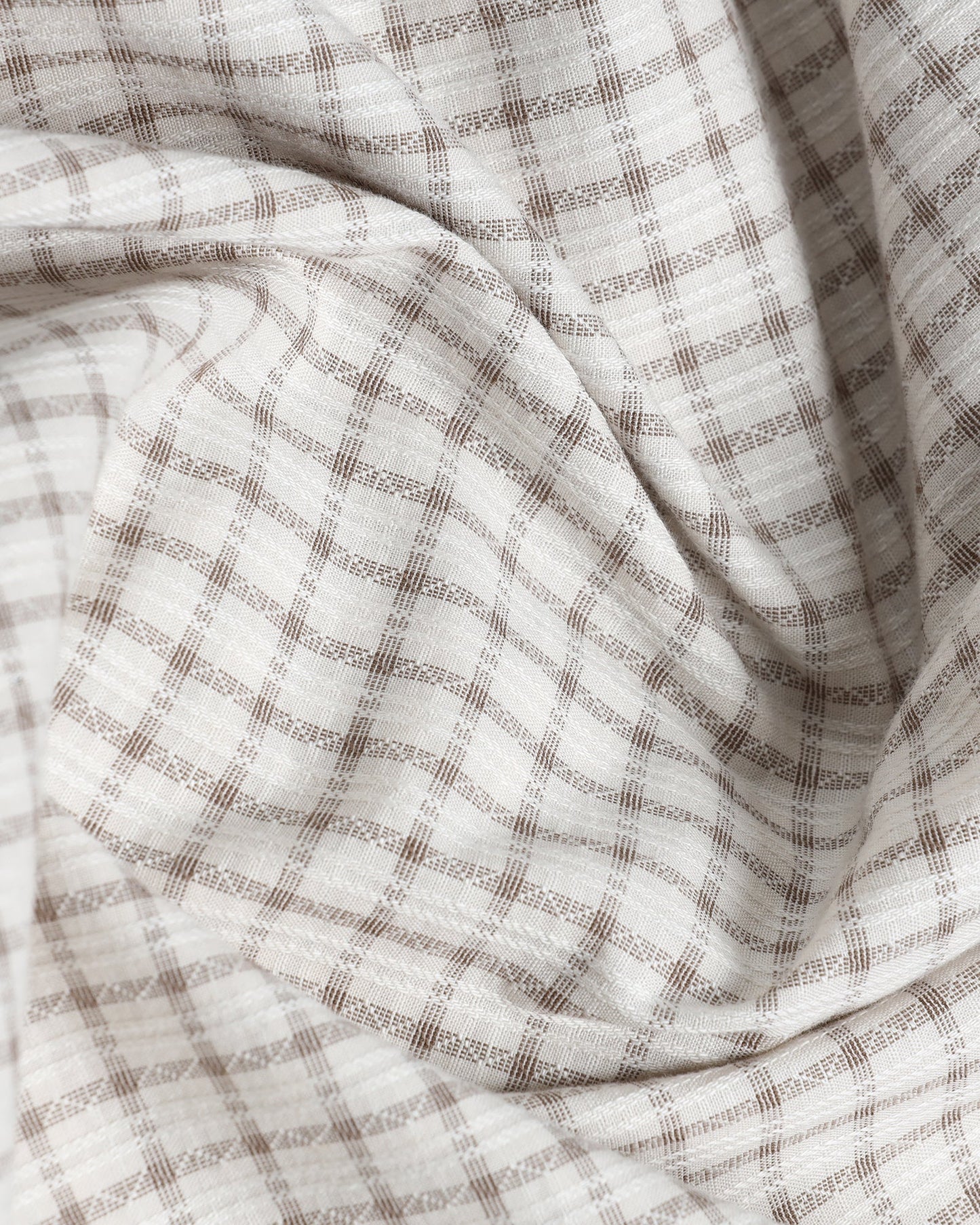 Off White Check Shirt - Nusa