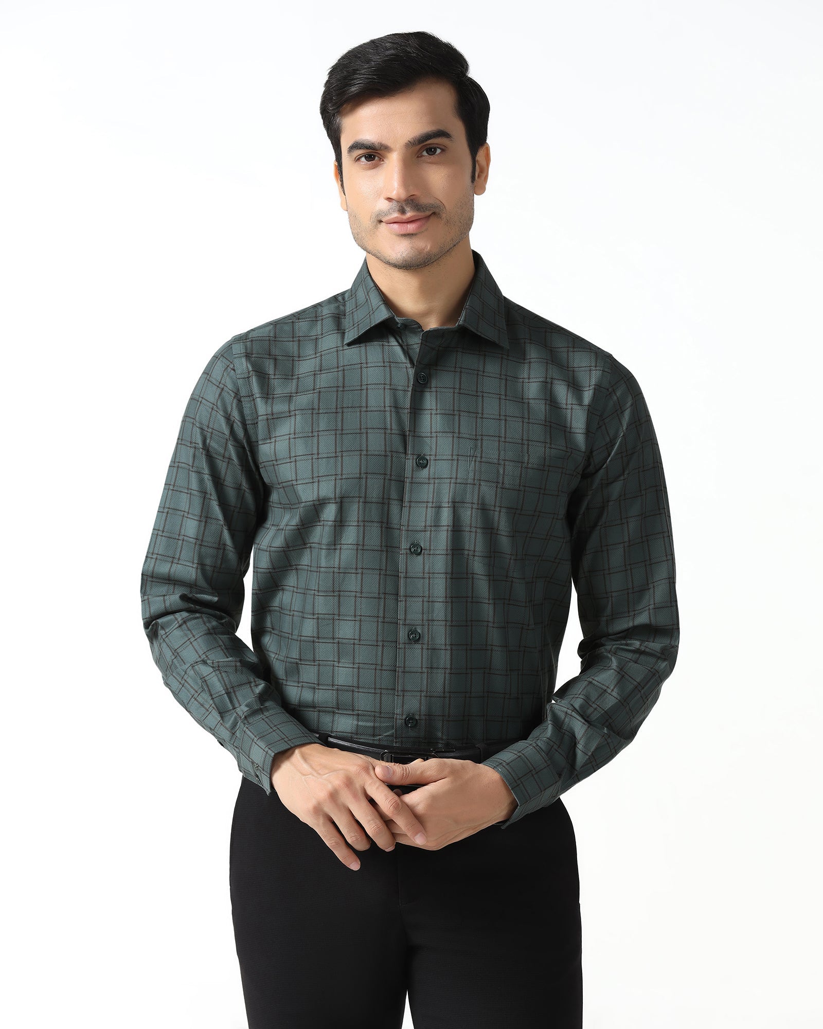 Olive Check Shirt - Ratio