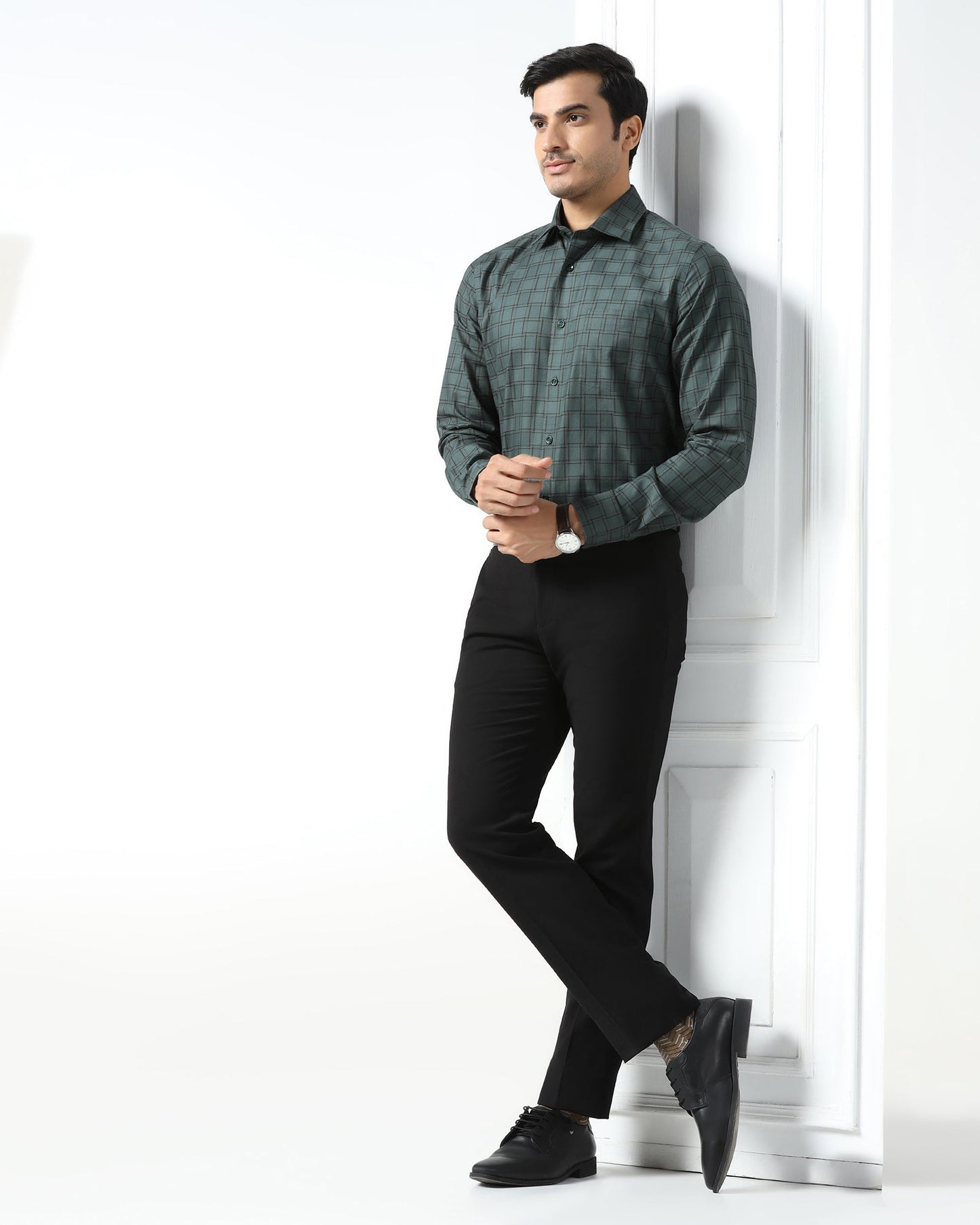 Olive Check Shirt - Ratio