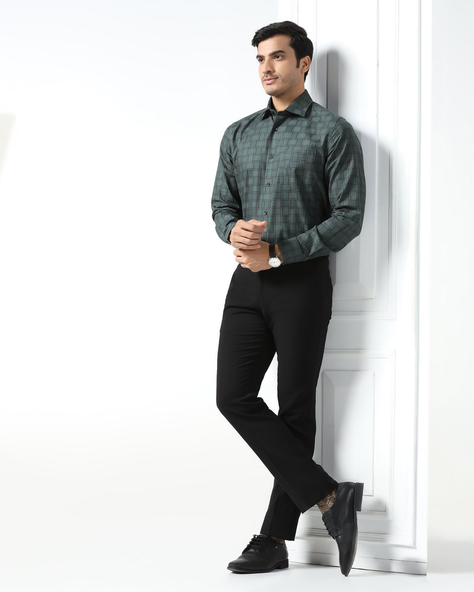 Olive Check Shirt - Ratio