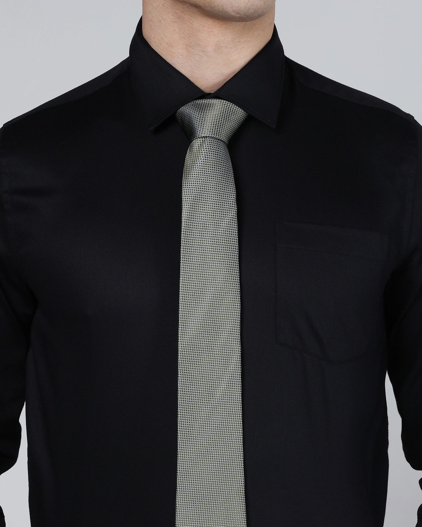 Olive Silk Jacquard Tie - Araks