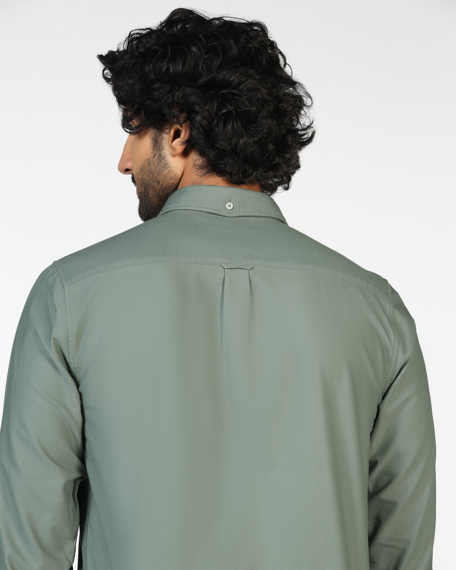 Olive Solid Shirt - Solly