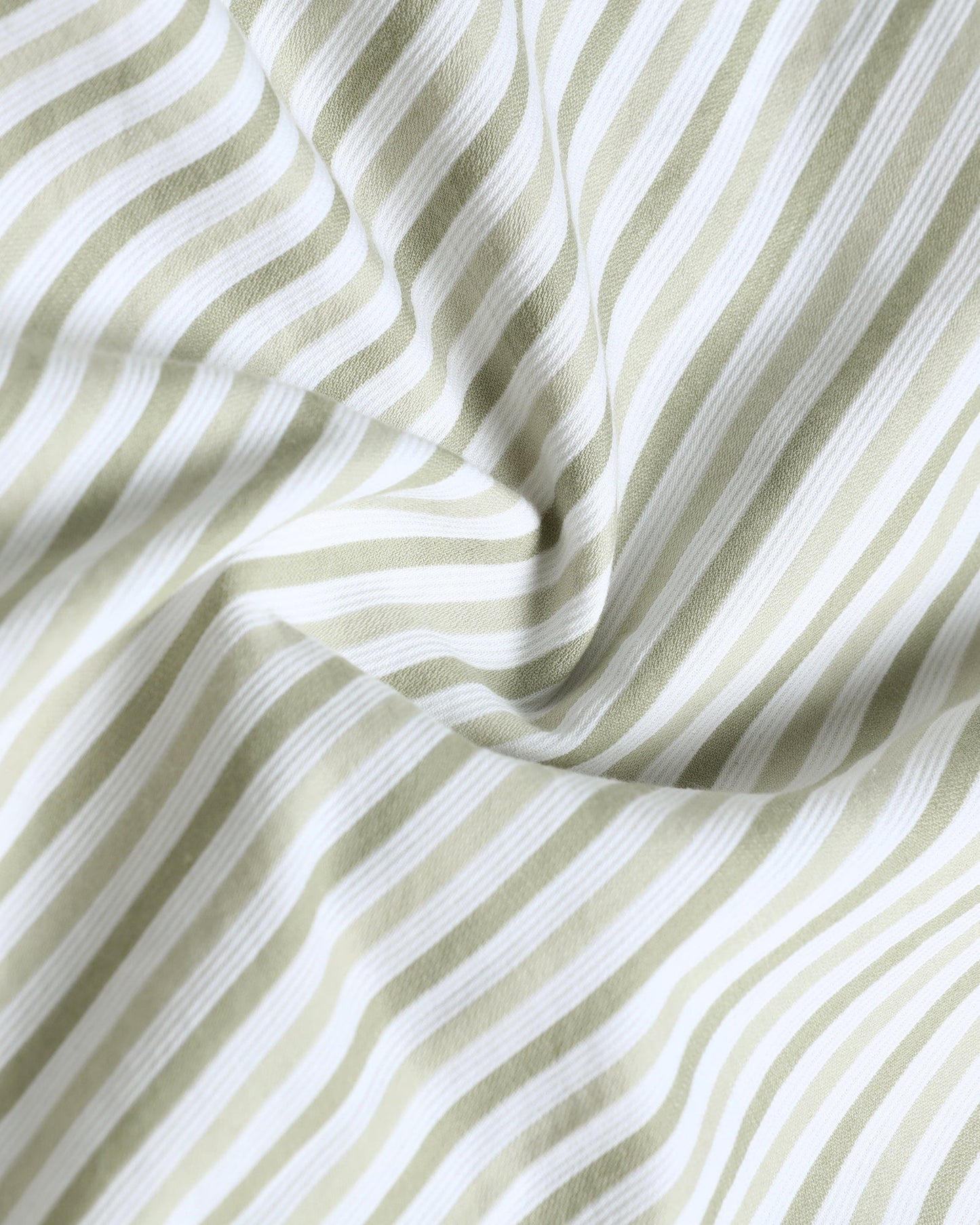 Olive Half Sleeve Stripe Shirt - Redot
