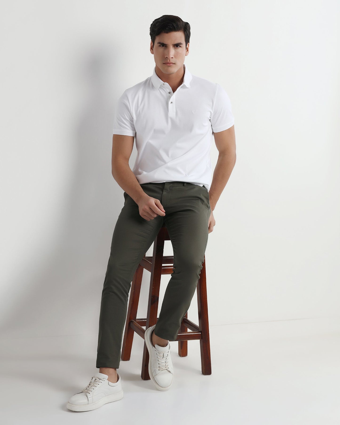 Olive Textured Khakis - Ibis