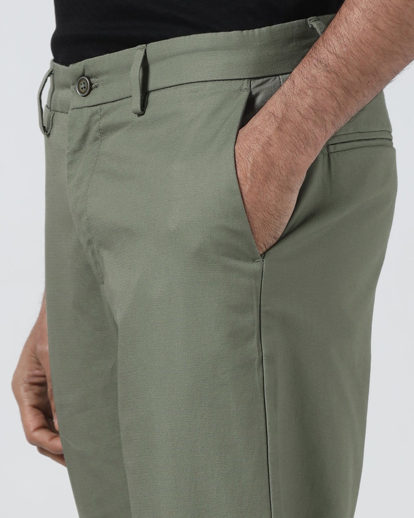 Olive Textured Khakis - Oak