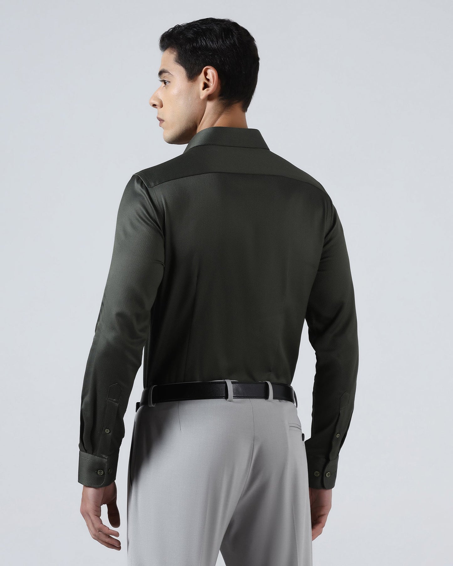 Olive Textured Shirt - Aspen