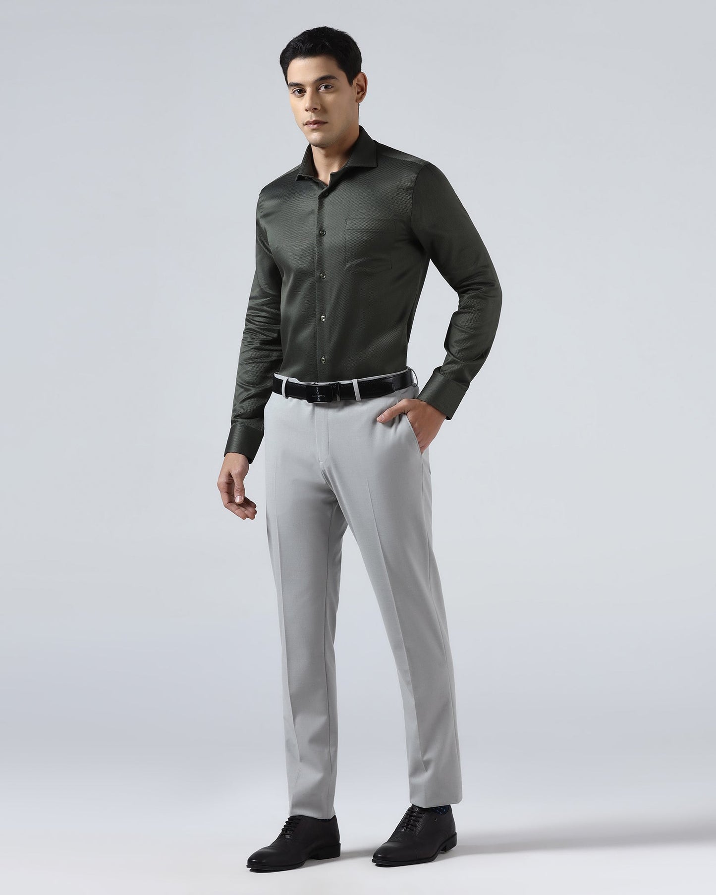 Olive Textured Shirt - Aspen