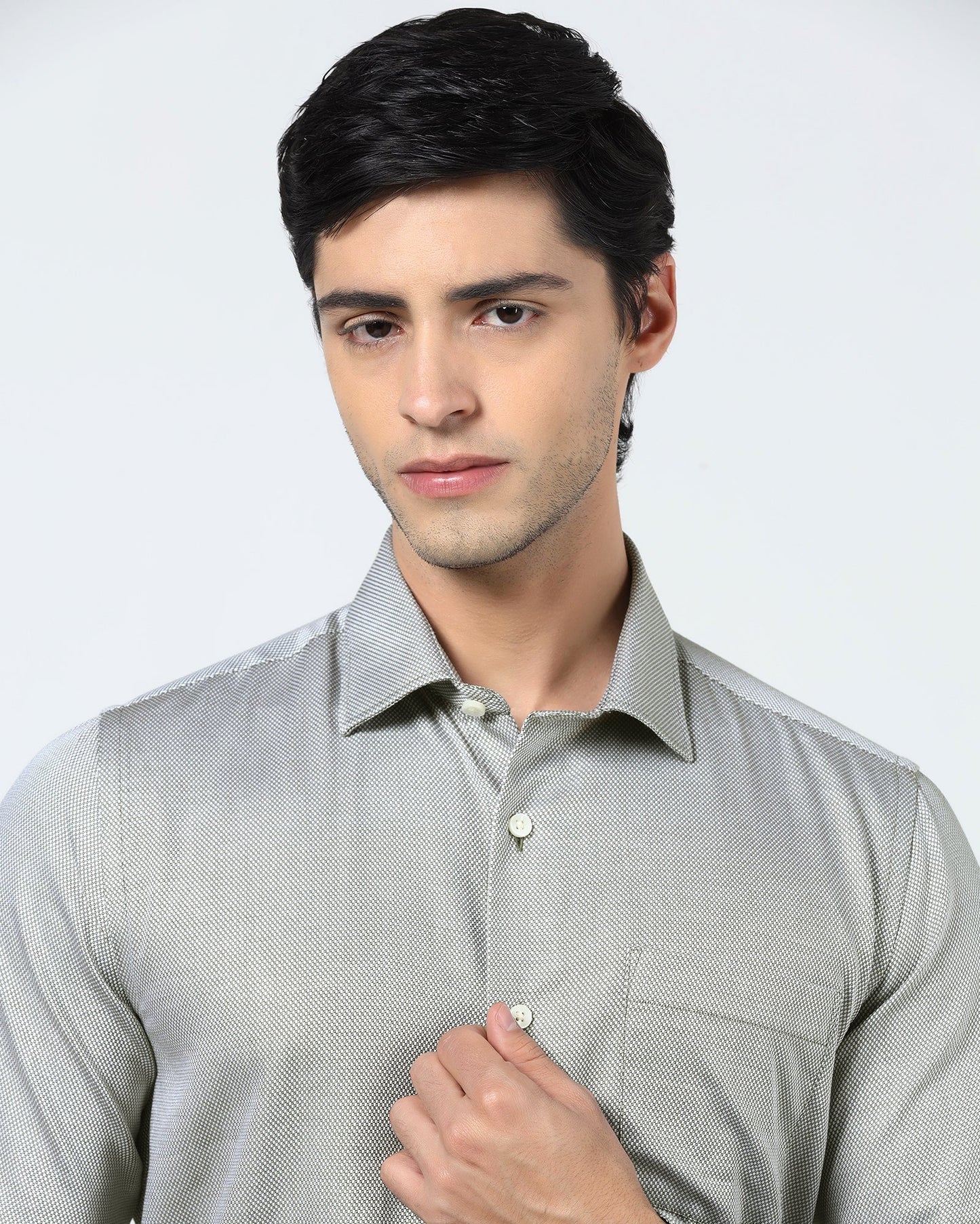 Olive Textured Shirt - Thanos