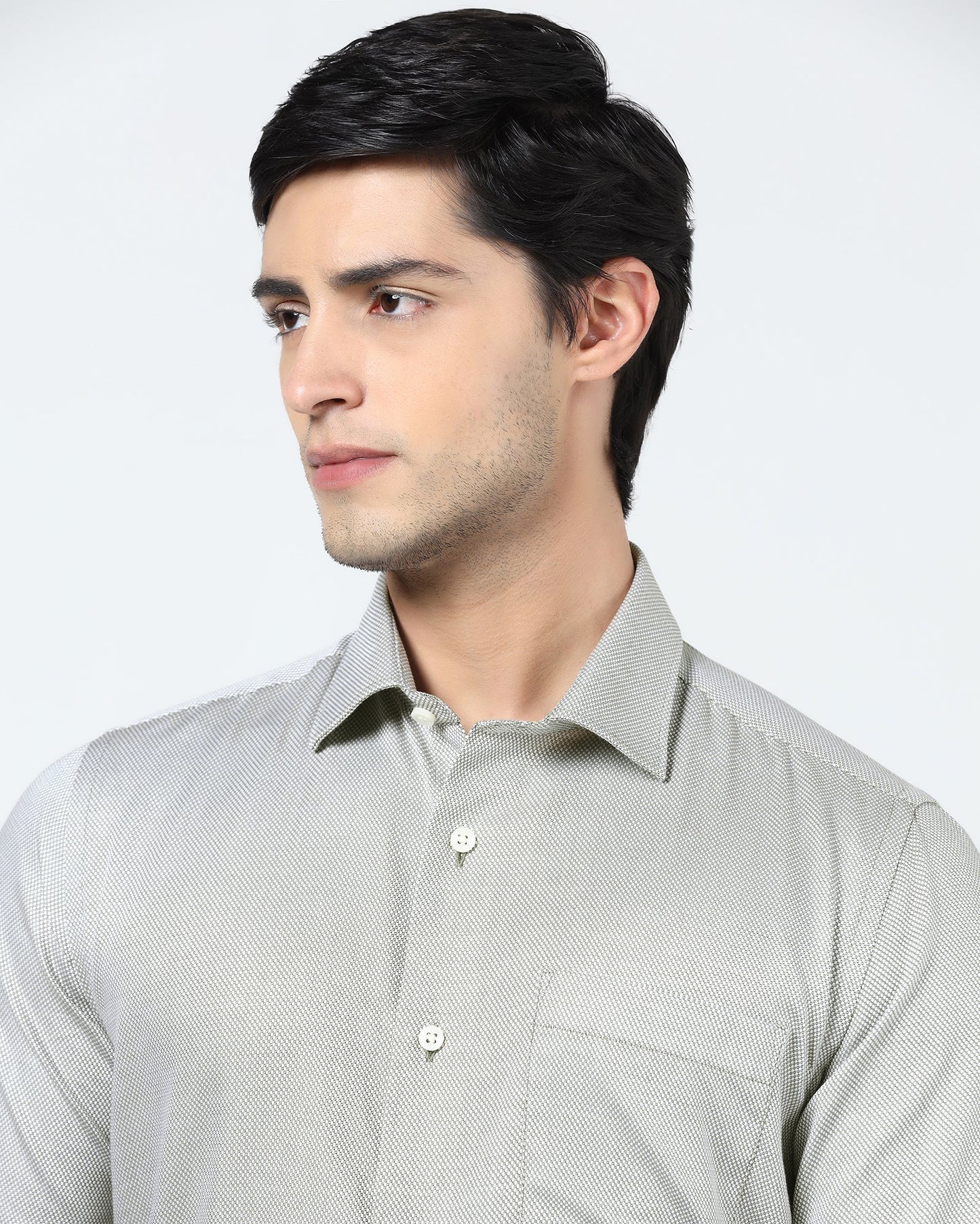 Olive Textured Shirt - Thanos
