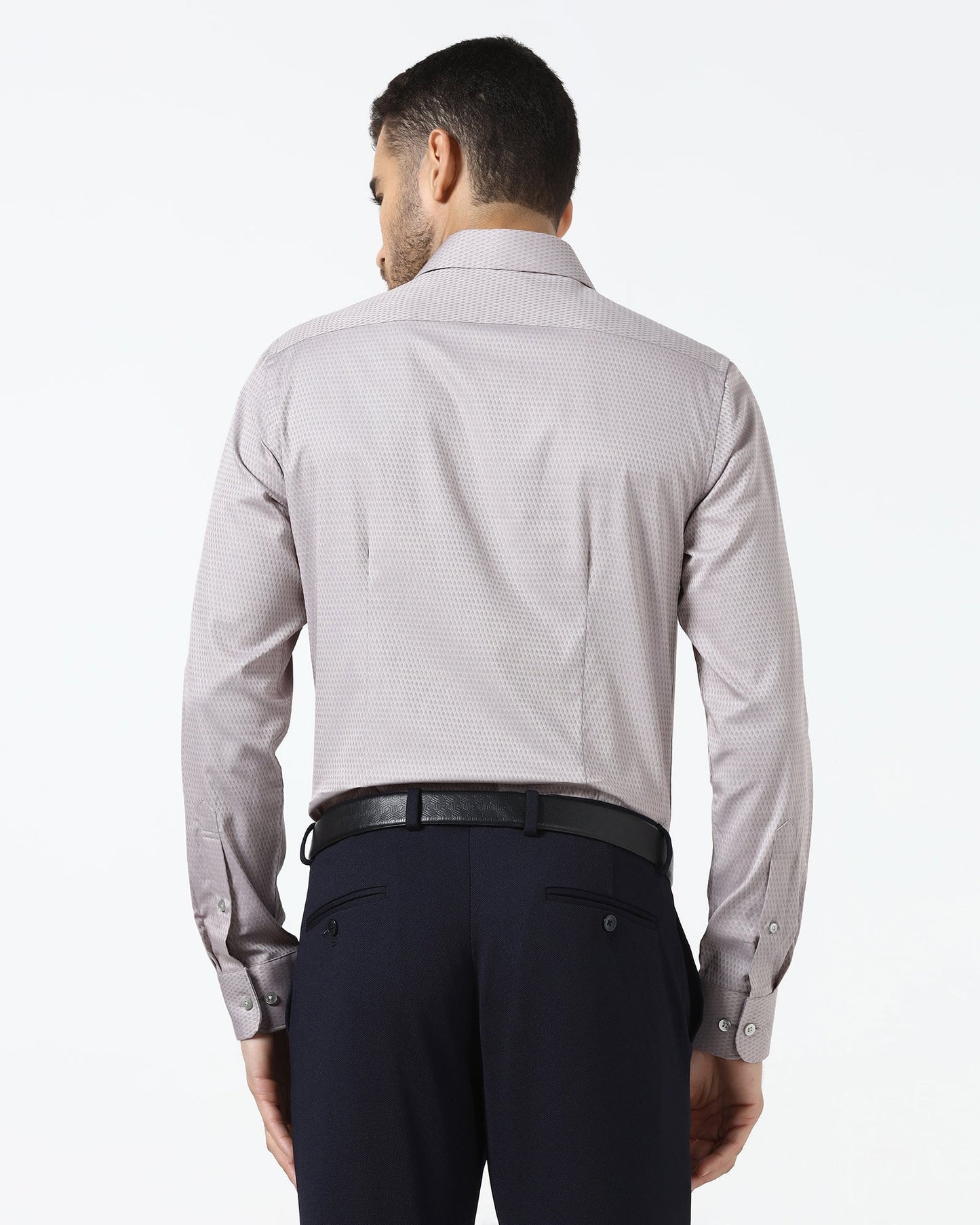 Peach Jacquard Shirt - Pedro