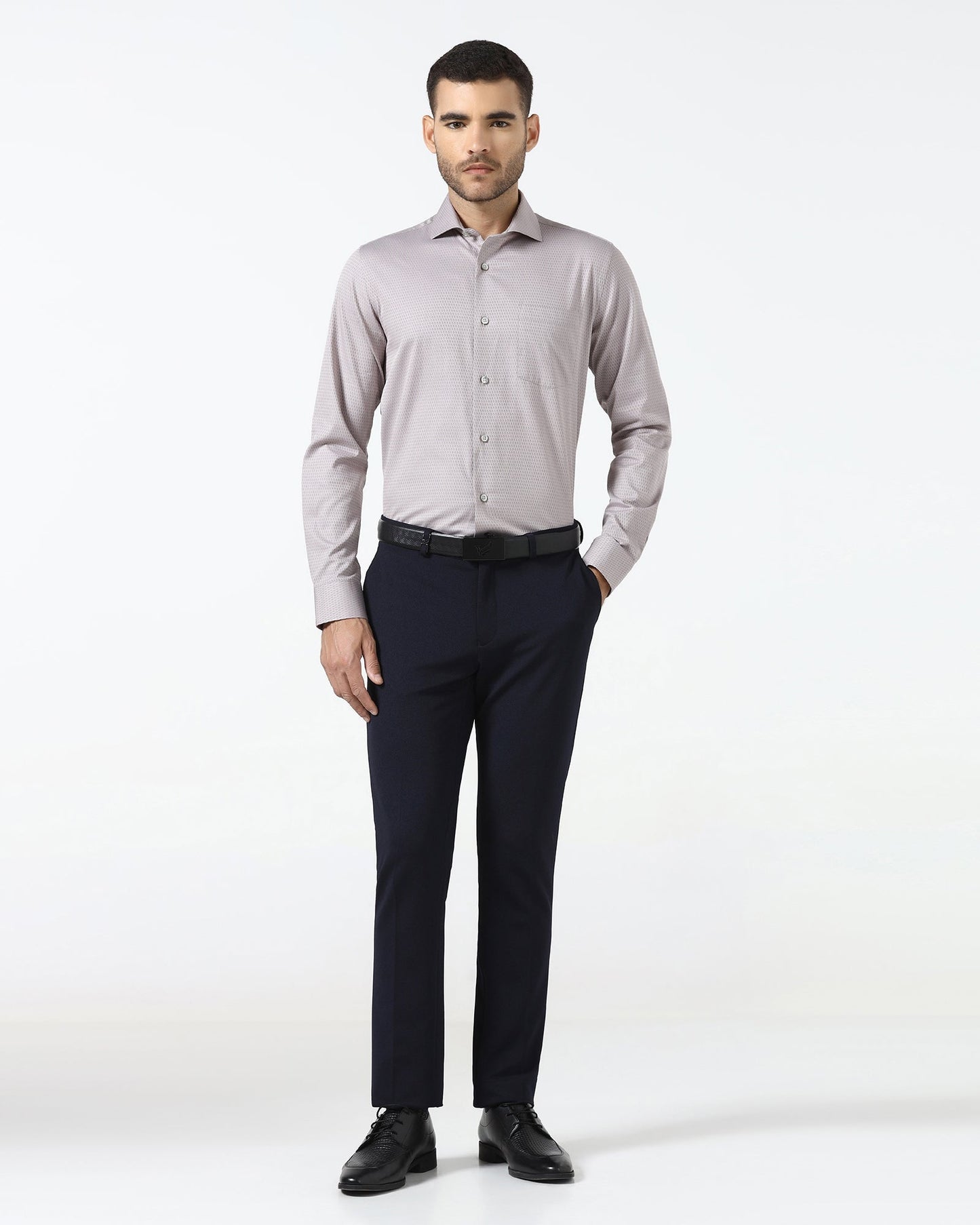 Peach Jacquard Shirt - Pedro