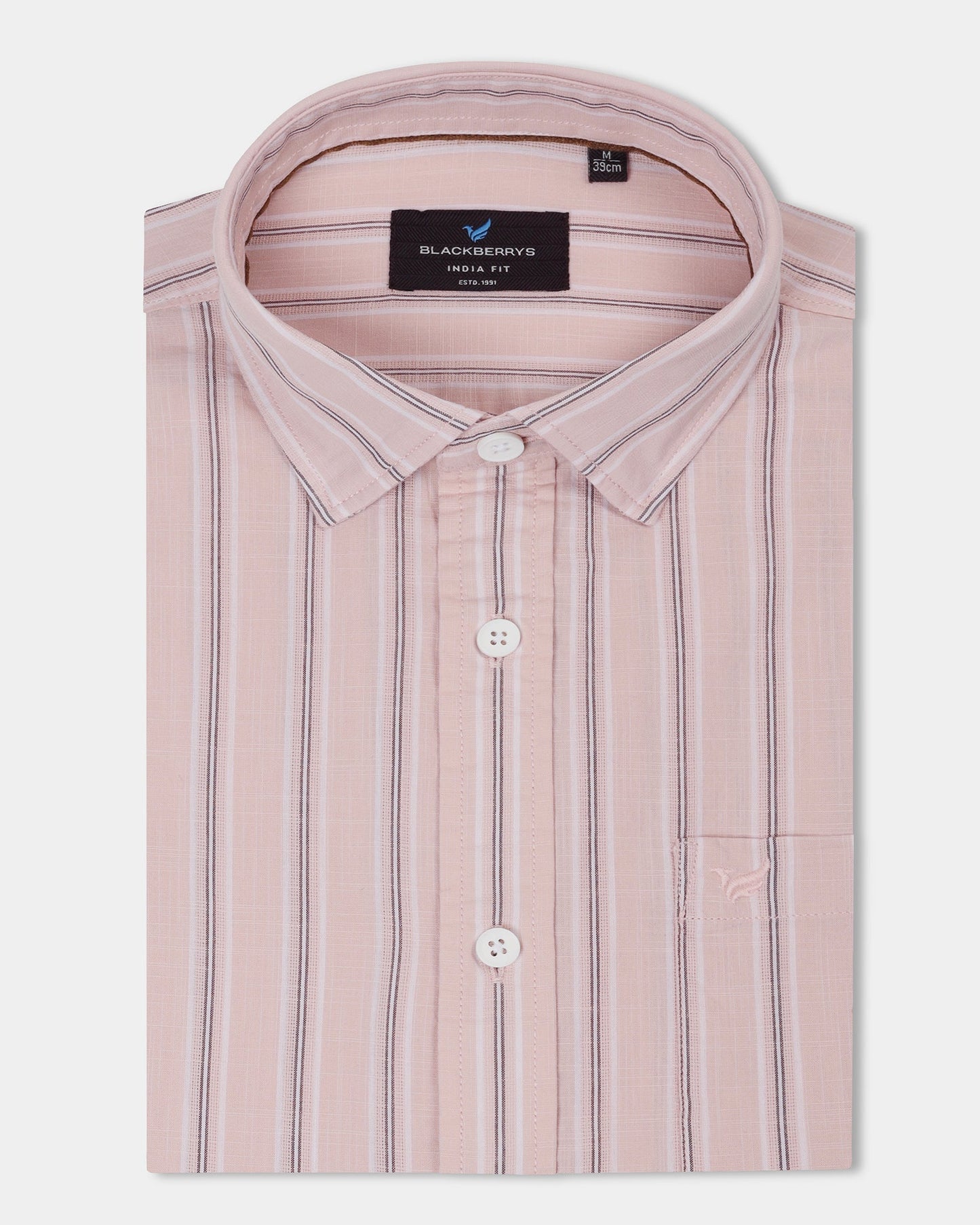 Peach Stripe Shirt - Lekor