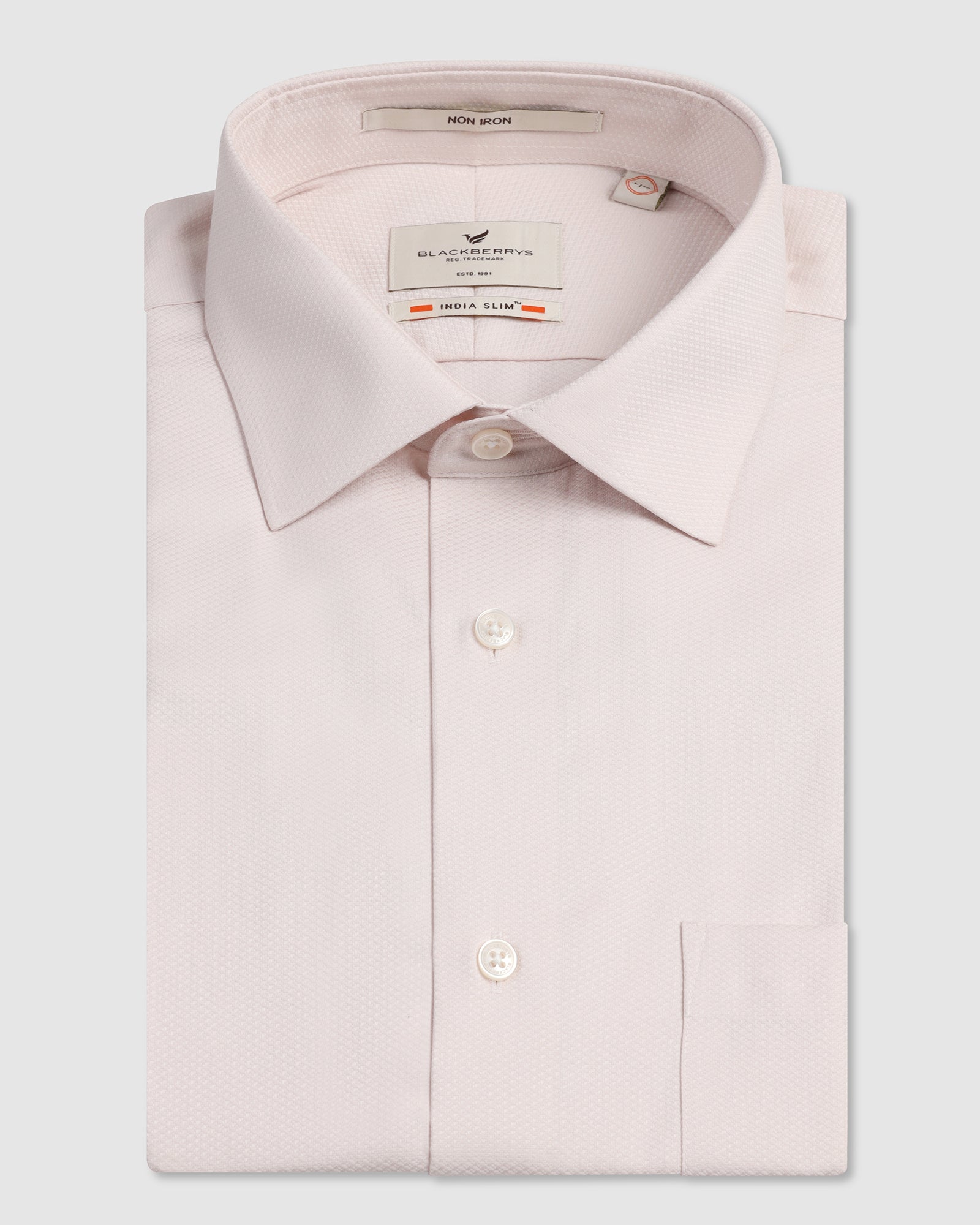 Peach Textured Shirt - Ryan