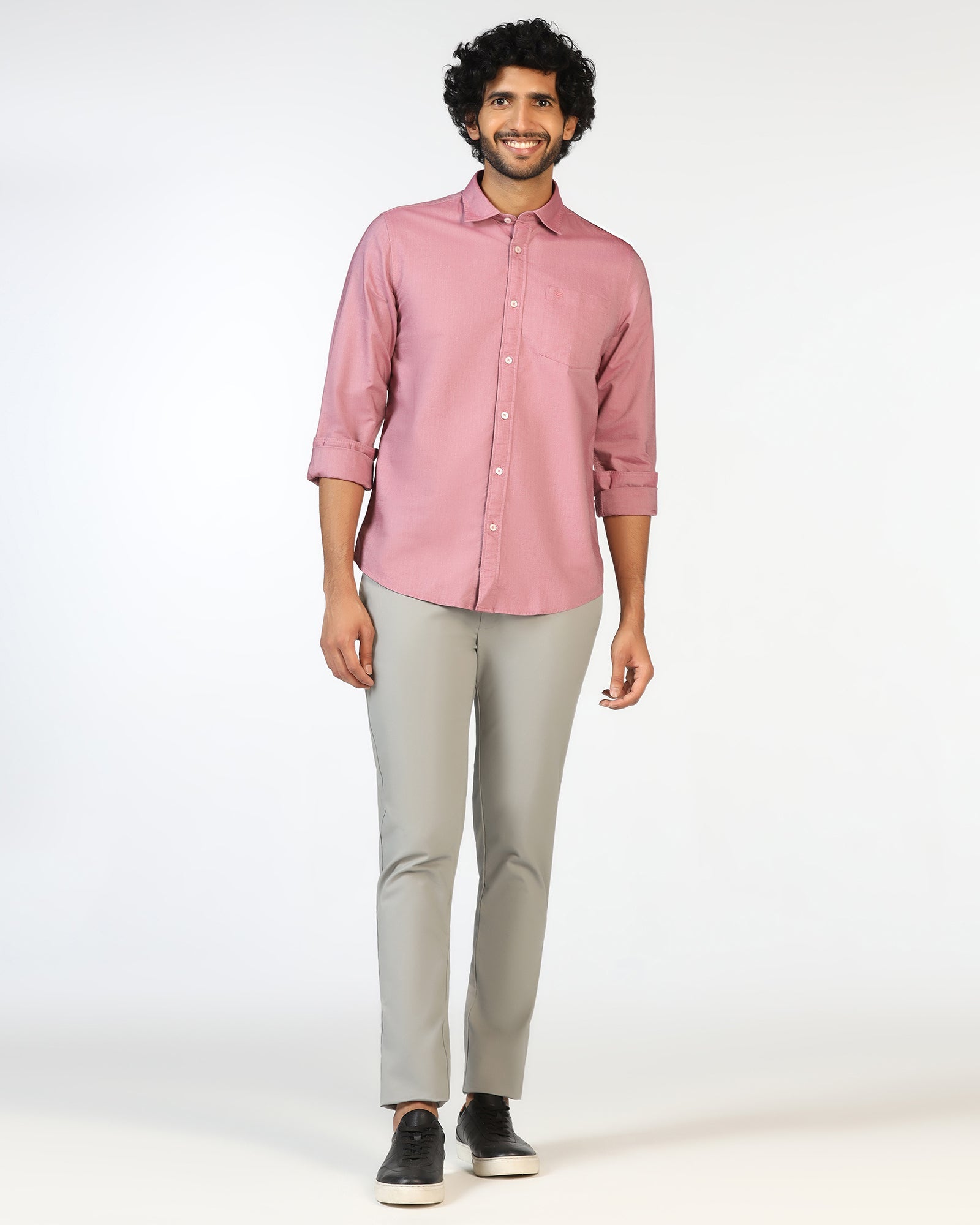 Pink Solid Shirt - Solly