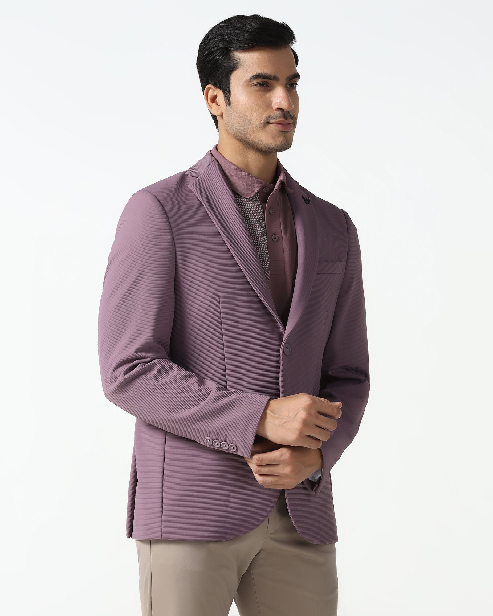 Pink TechPro Stripe Blazer - Fiesta