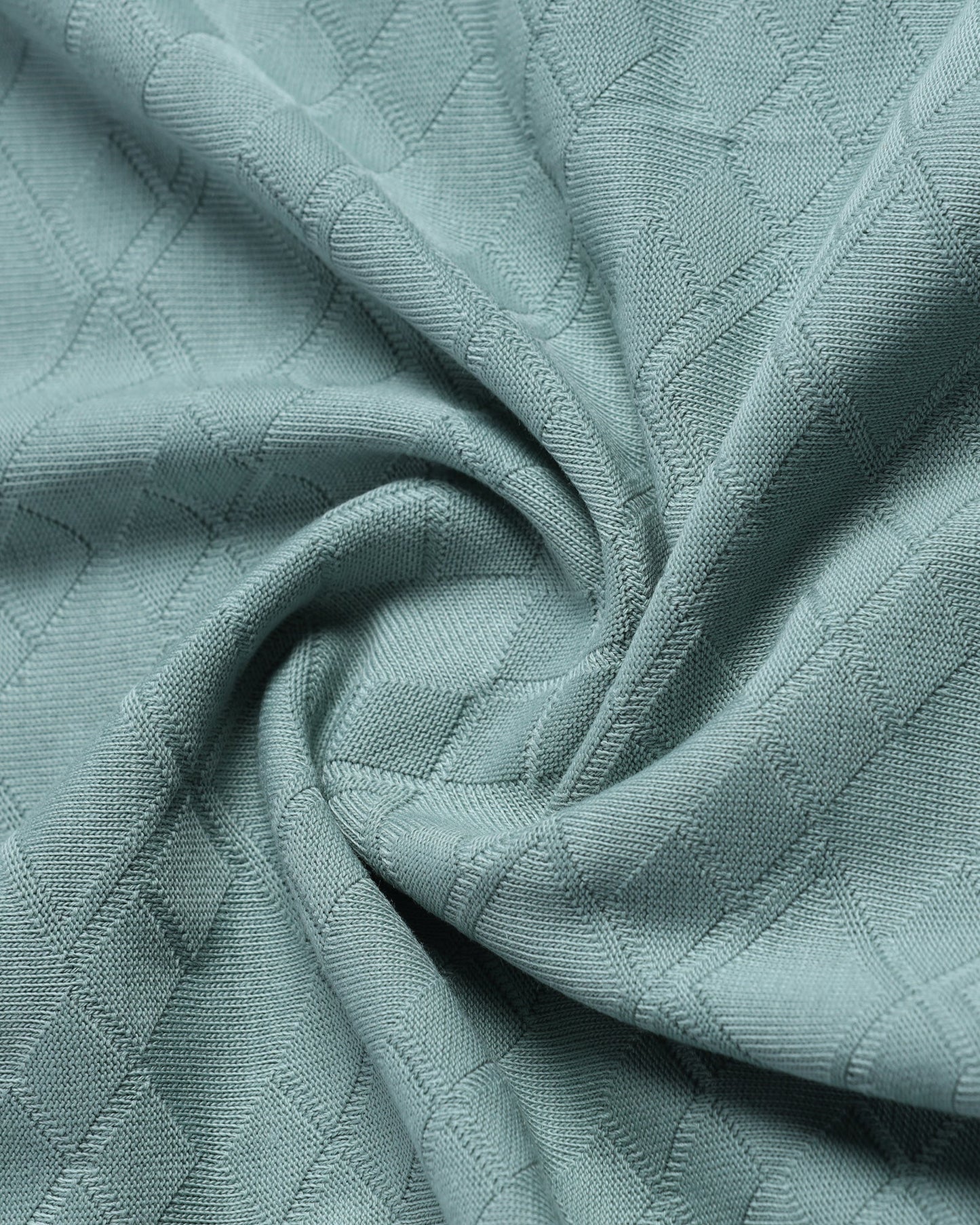 Pista Green Textured Polo - Kim Chum