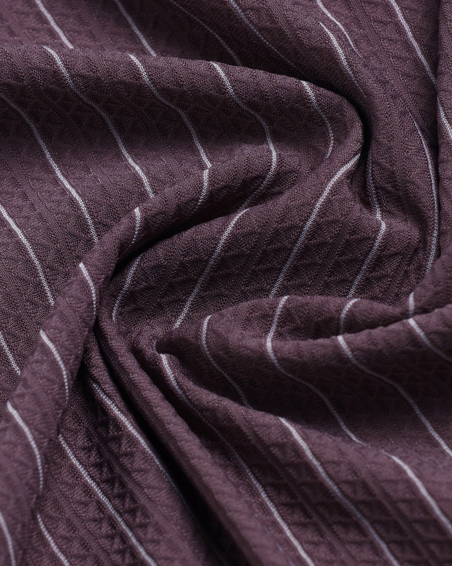 Plum Half Sleeve TechPro Stripe Shirt - Hyphen