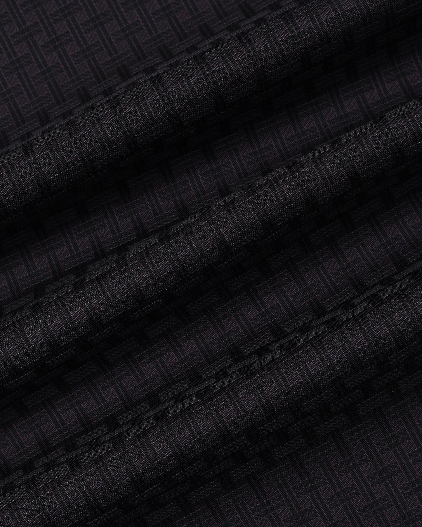 Plum Non Iron Textured Shirt - Elodie