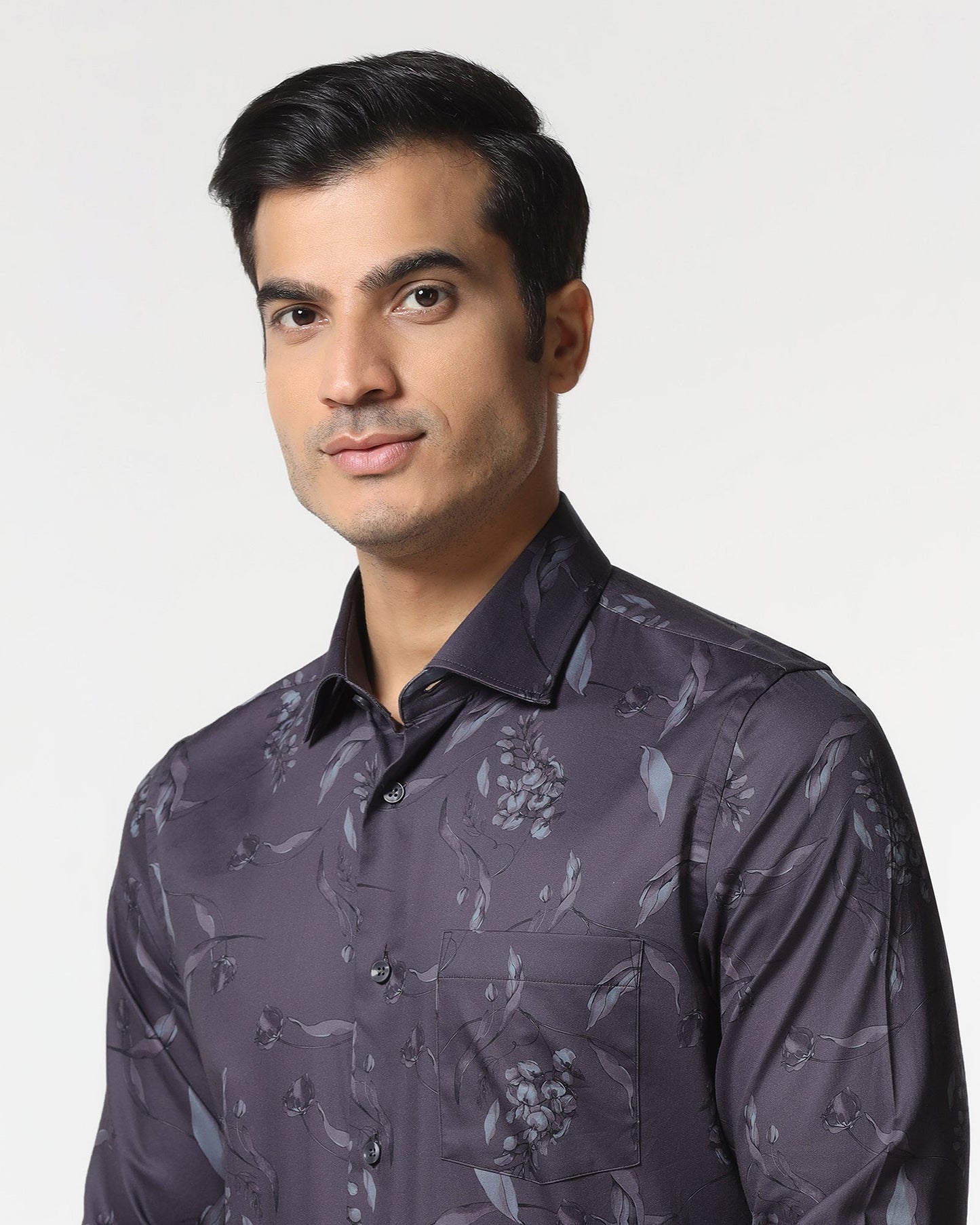 Plum Printed Shirt - Phase