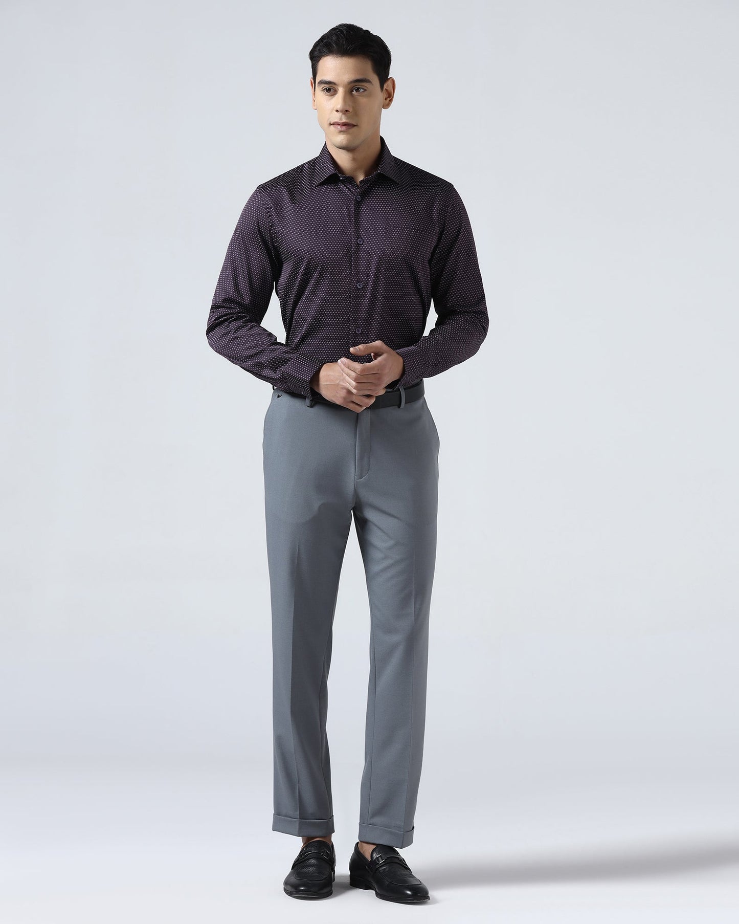 Plum Printed Shirt - Rapid