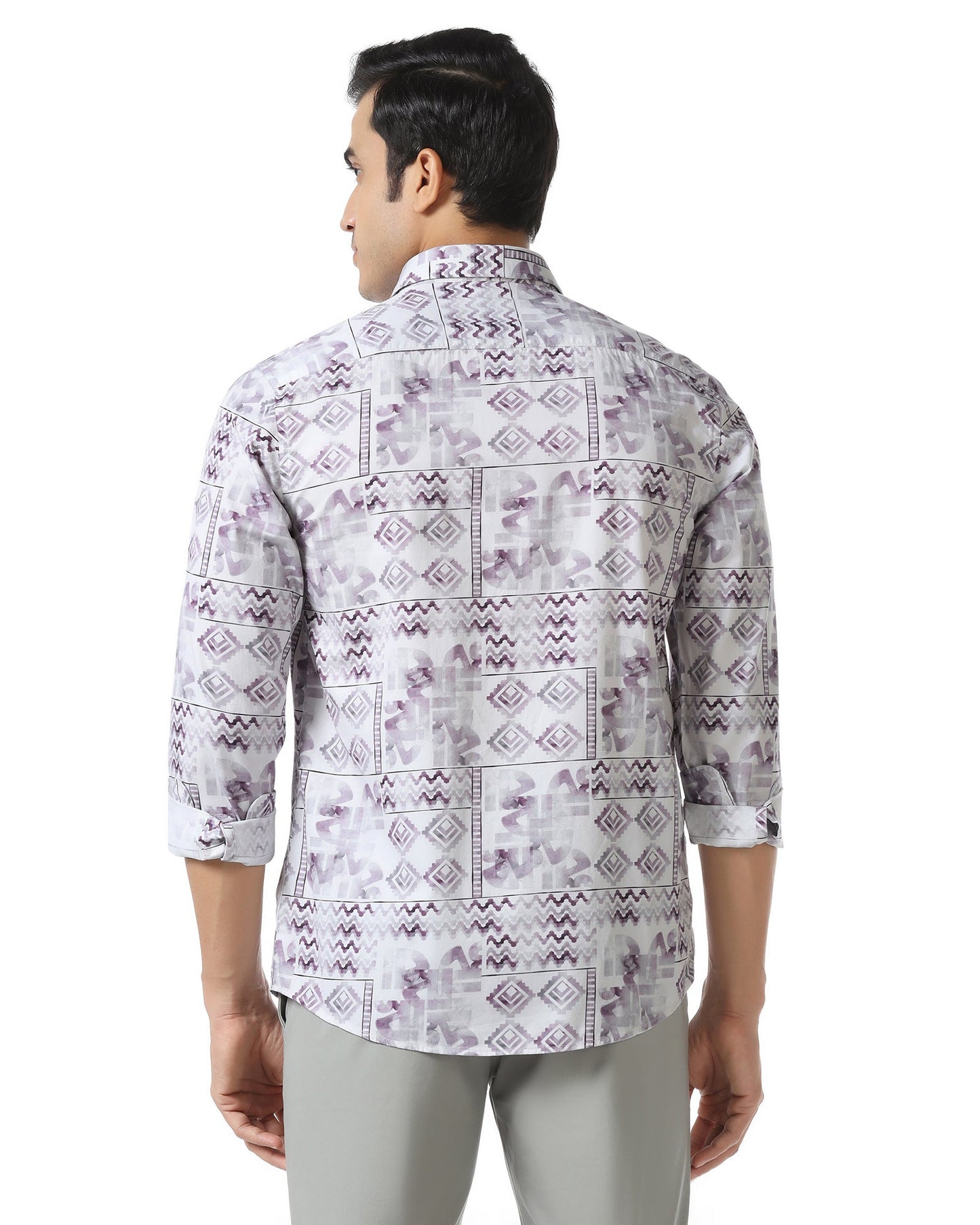 Plum Printed Shirt - Ryne