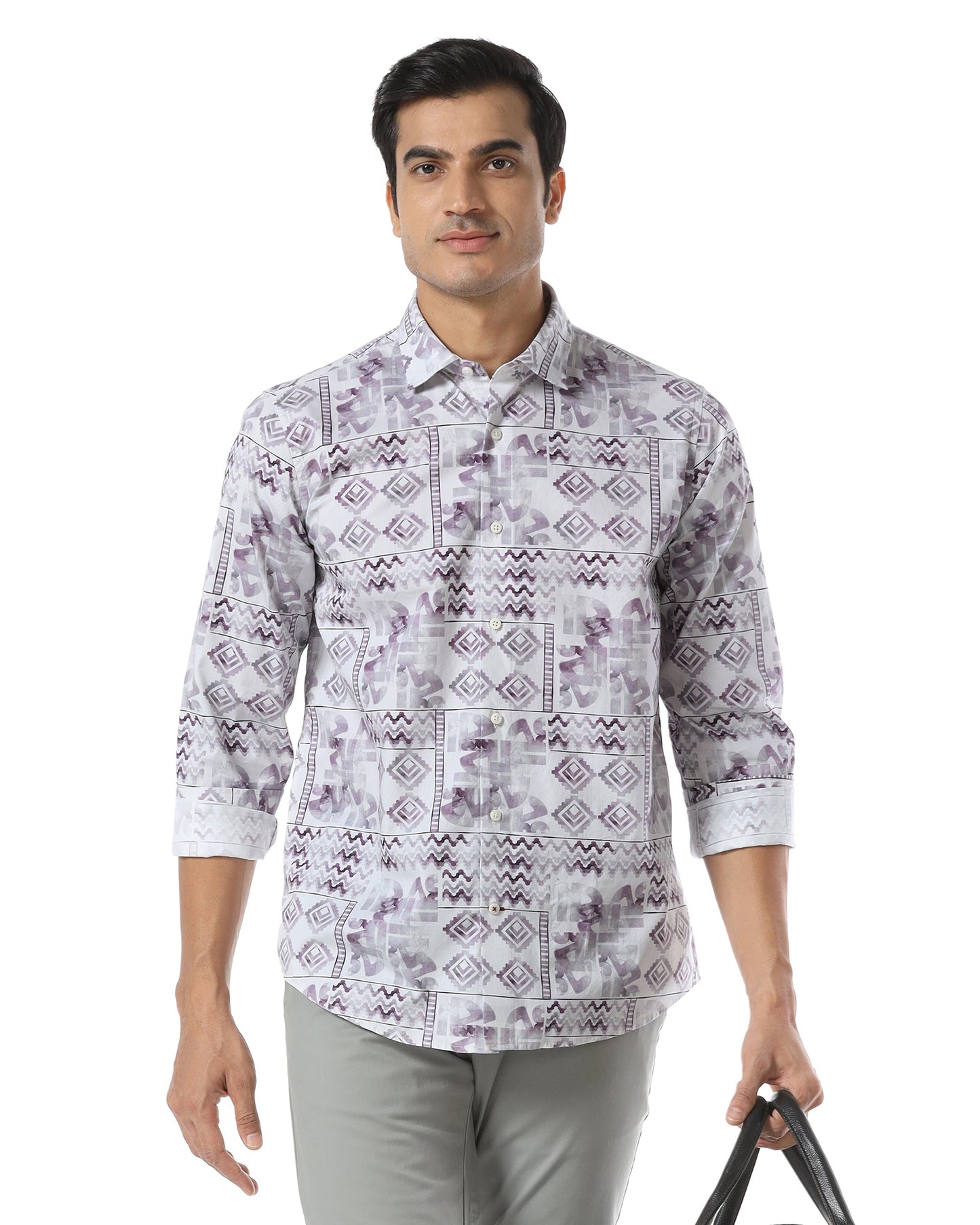 Plum Printed Shirt - Ryne