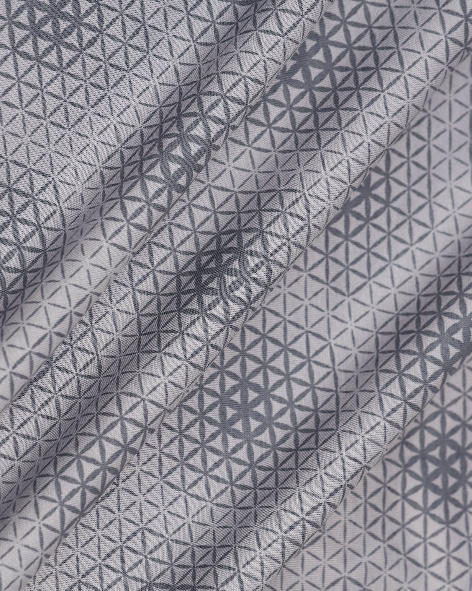 Polo Grey Printed T-Shirt - Hex