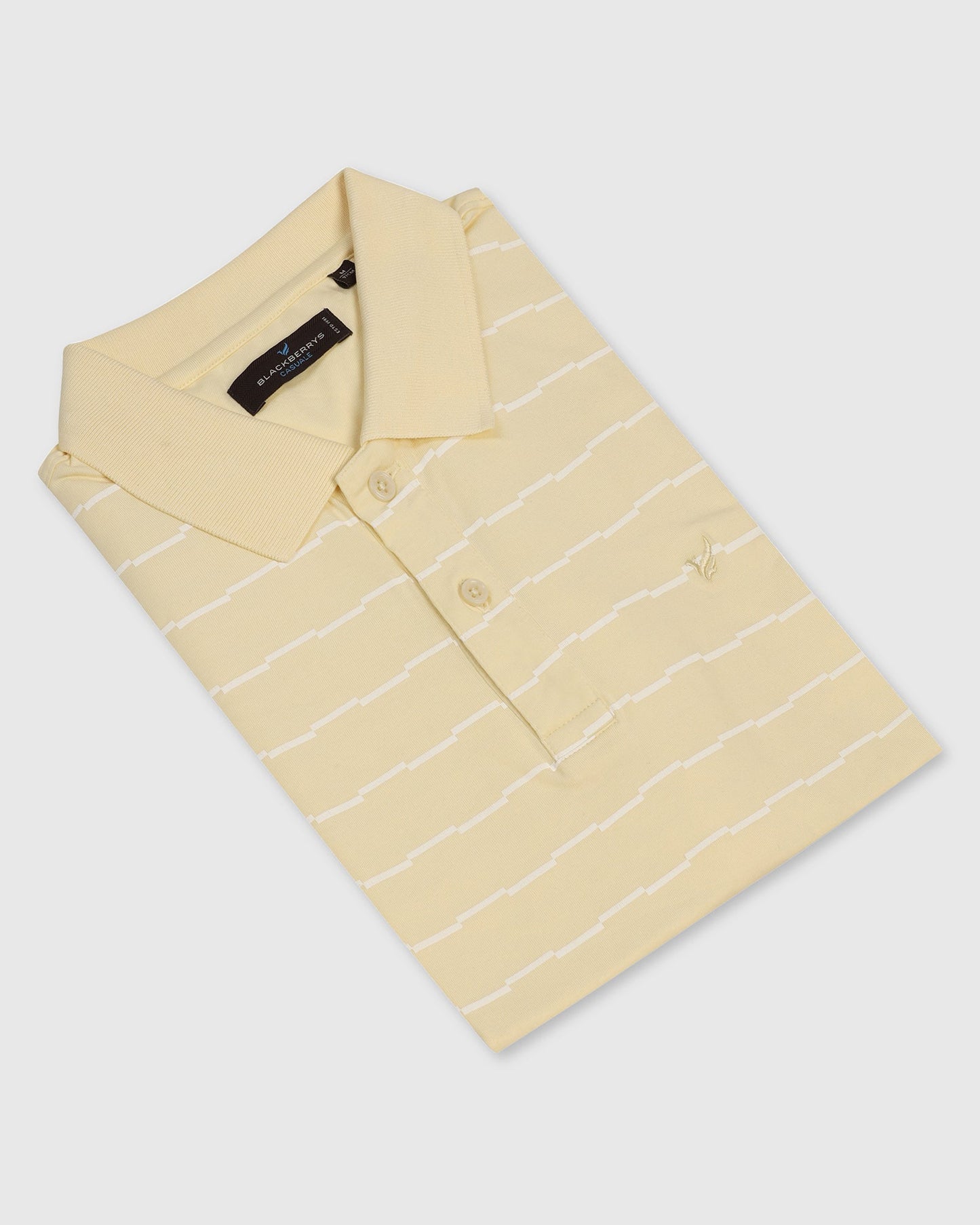 Polo Light Yellow Stripe T-Shirt - Sail