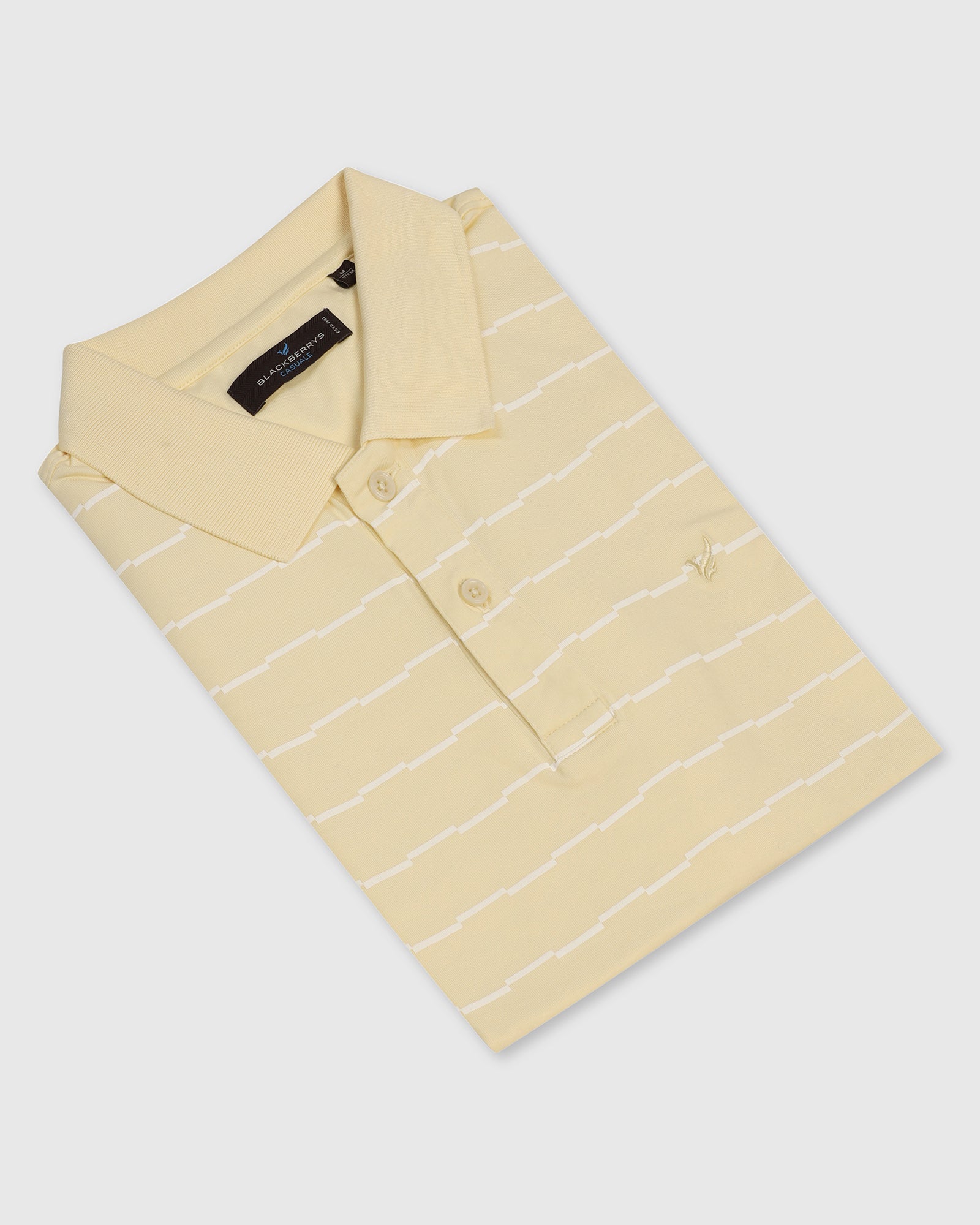 Polo Light Yellow Stripe T-Shirt - Sail