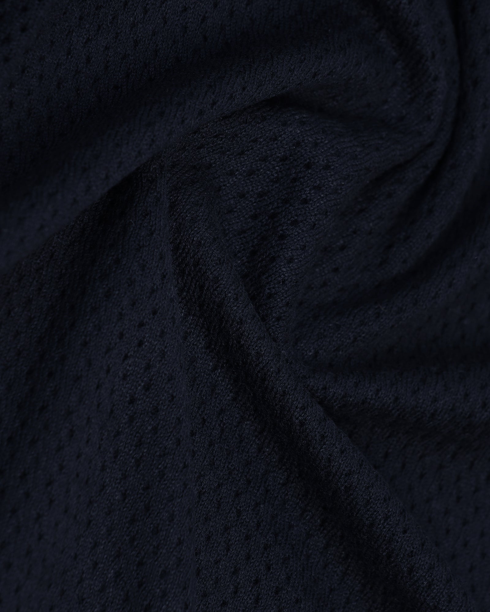 Polo Navy Textured T-Shirt - Mesh