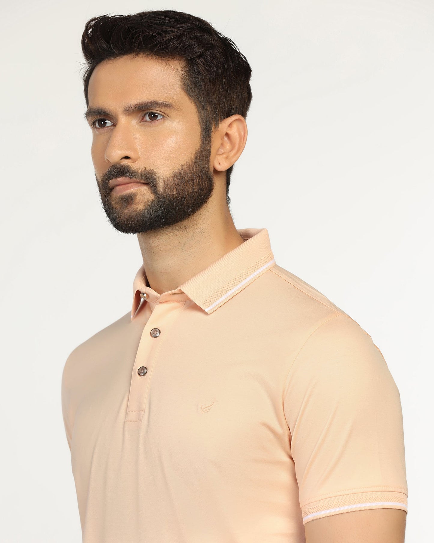 Polo Peach Solid T-Shirt - Orion