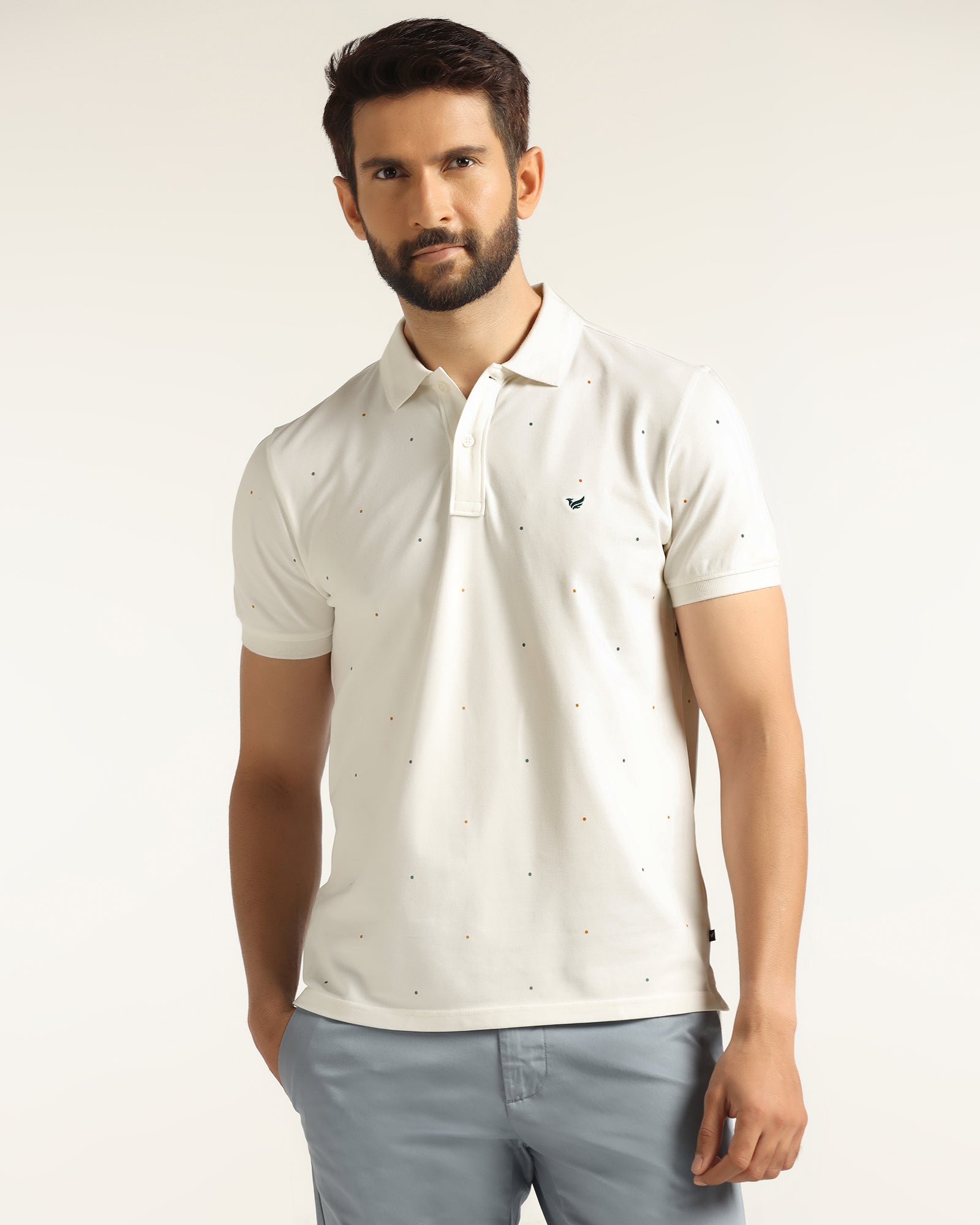 Polo White Printed T-Shirt - Wembley