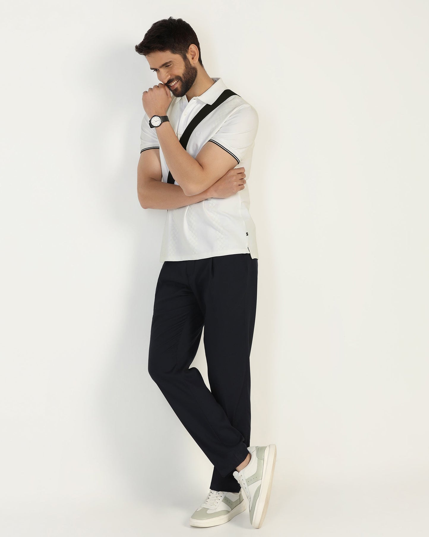 Polo White Printed T-Shirt - Eta