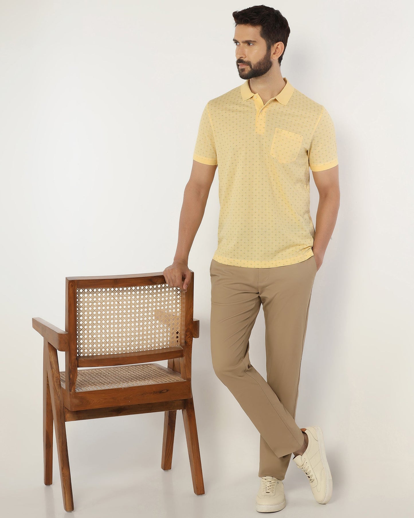 Polo Yellow Printed T-Shirt - Henry