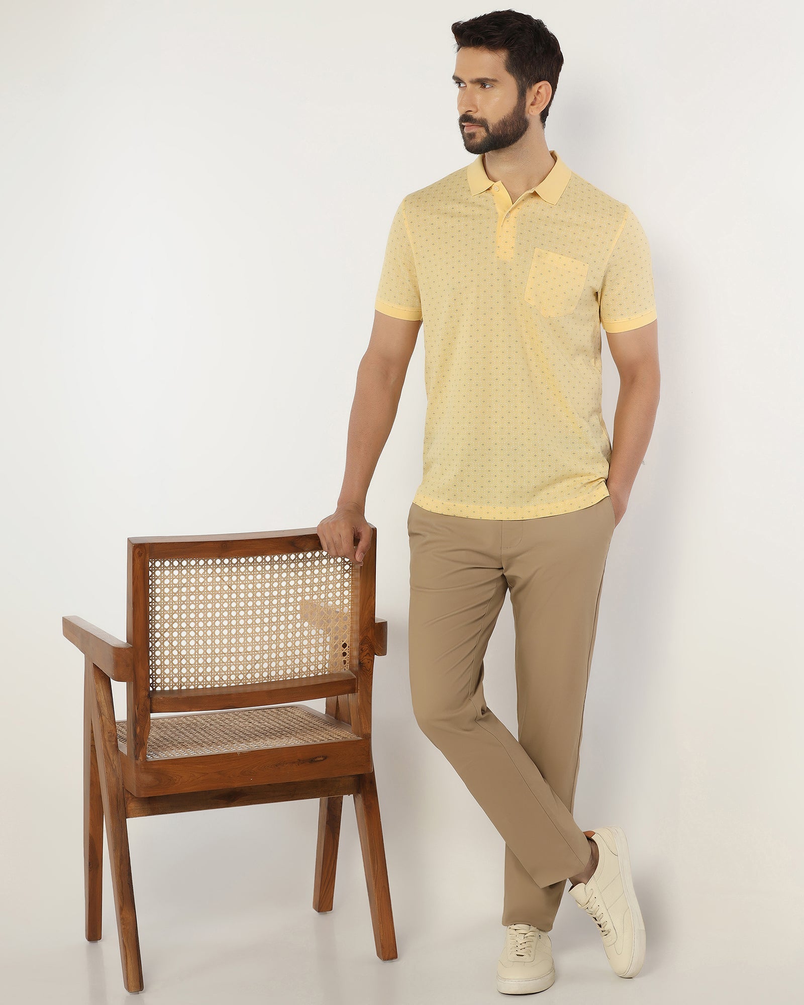 Polo Yellow Printed T-Shirt - Henry