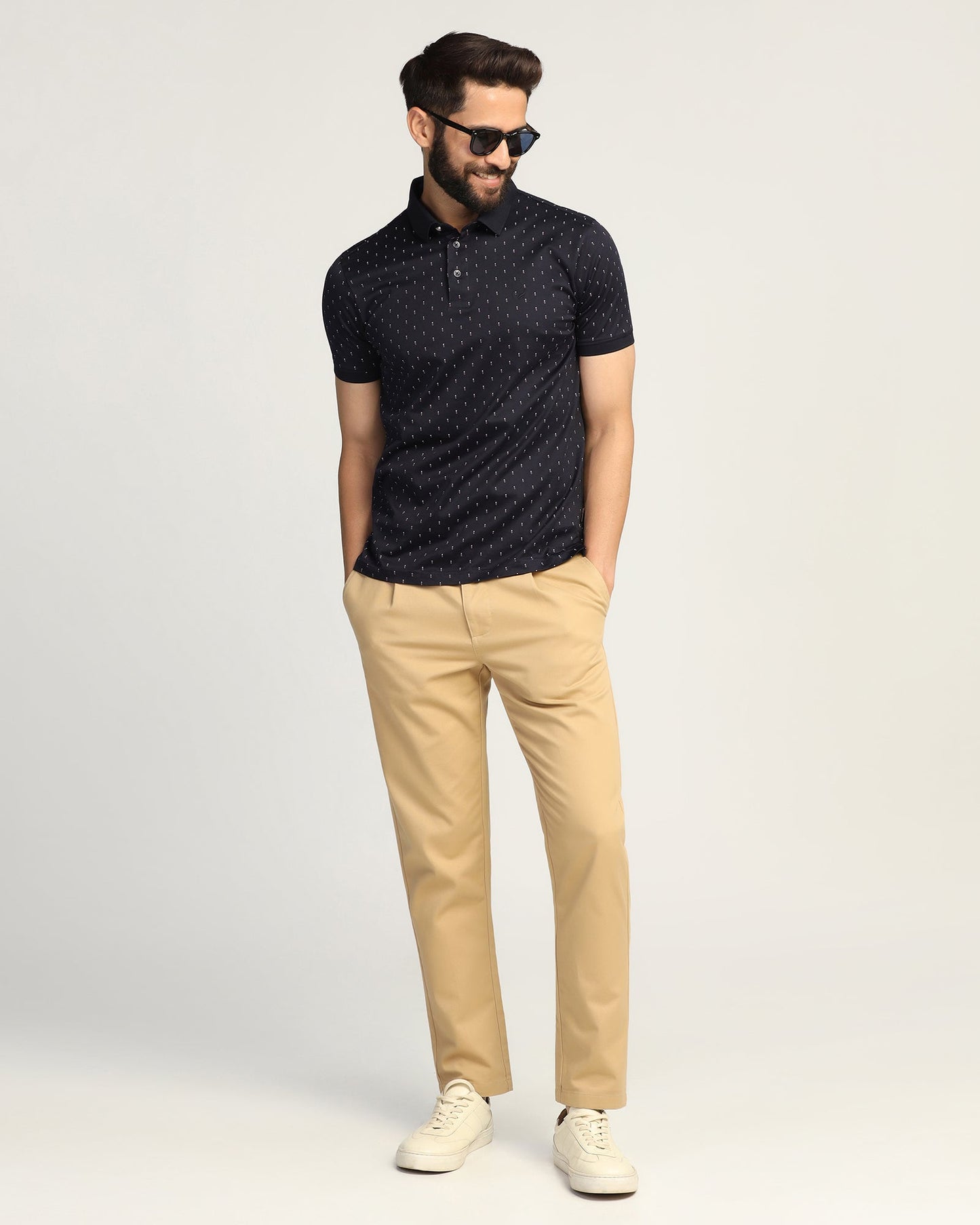 Polo Navy Printed T-Shirt - Hala