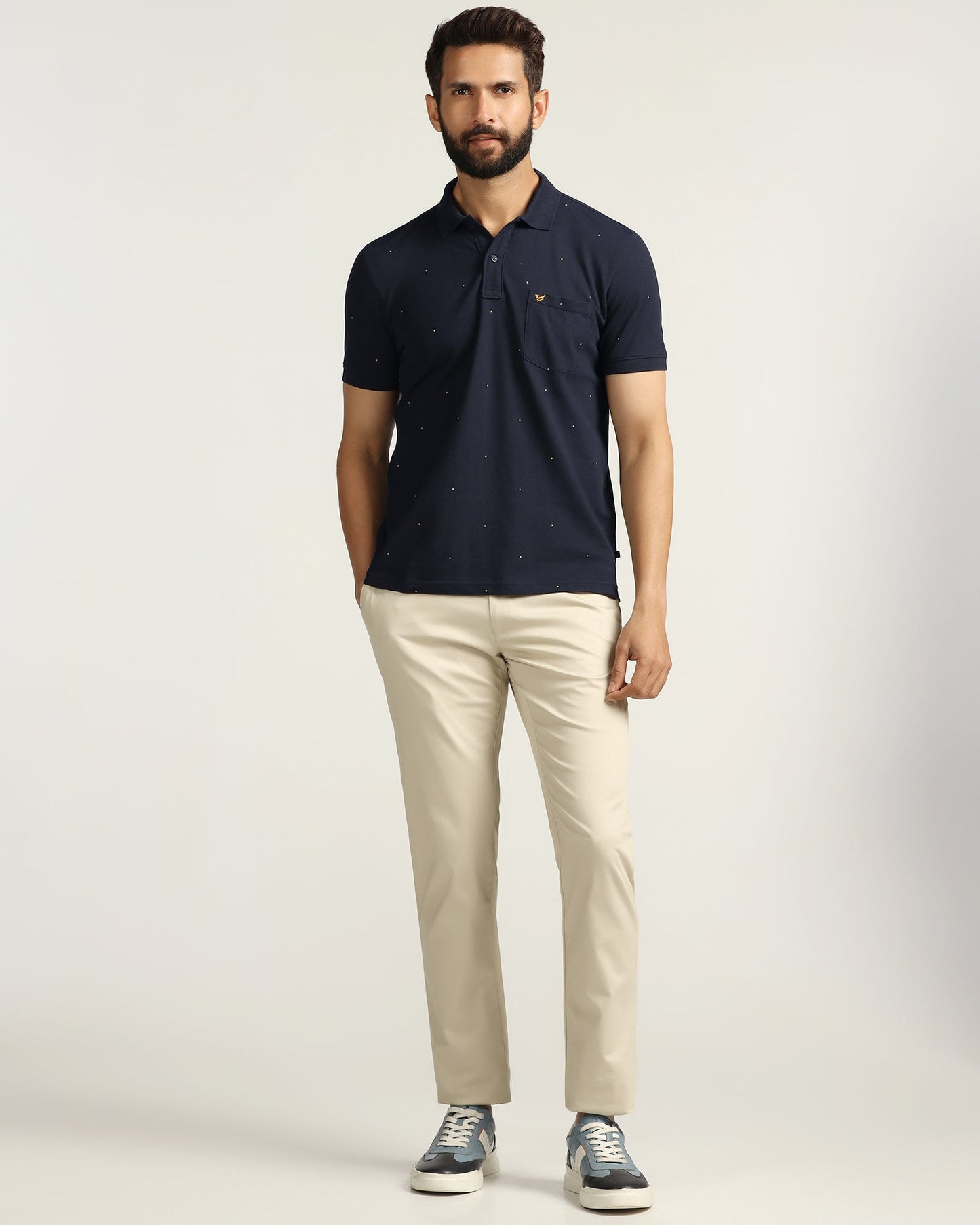 Polo Navy Printed T-Shirt - Wembley