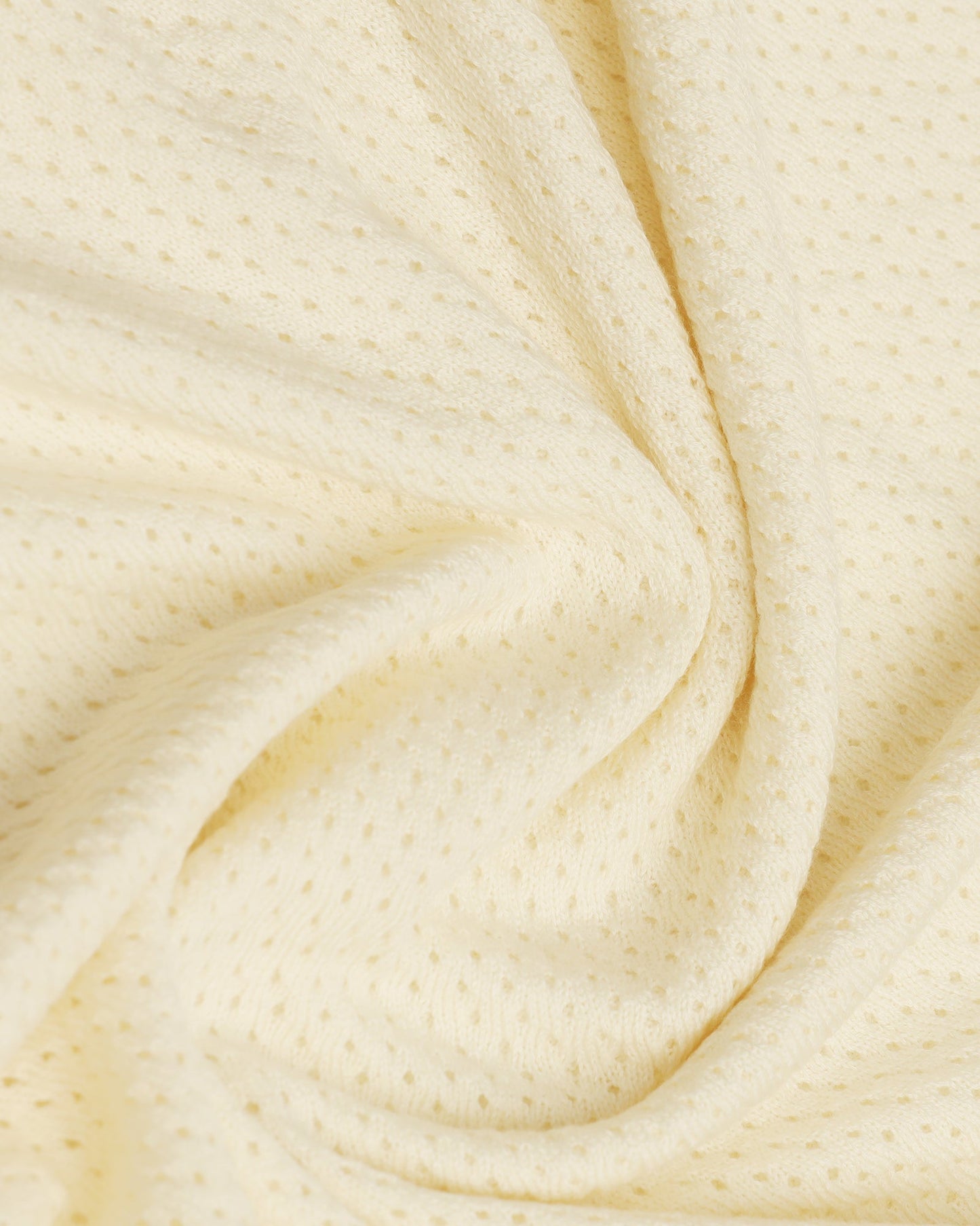 Polo Powder Yellow Textured T-Shirt - Mesh