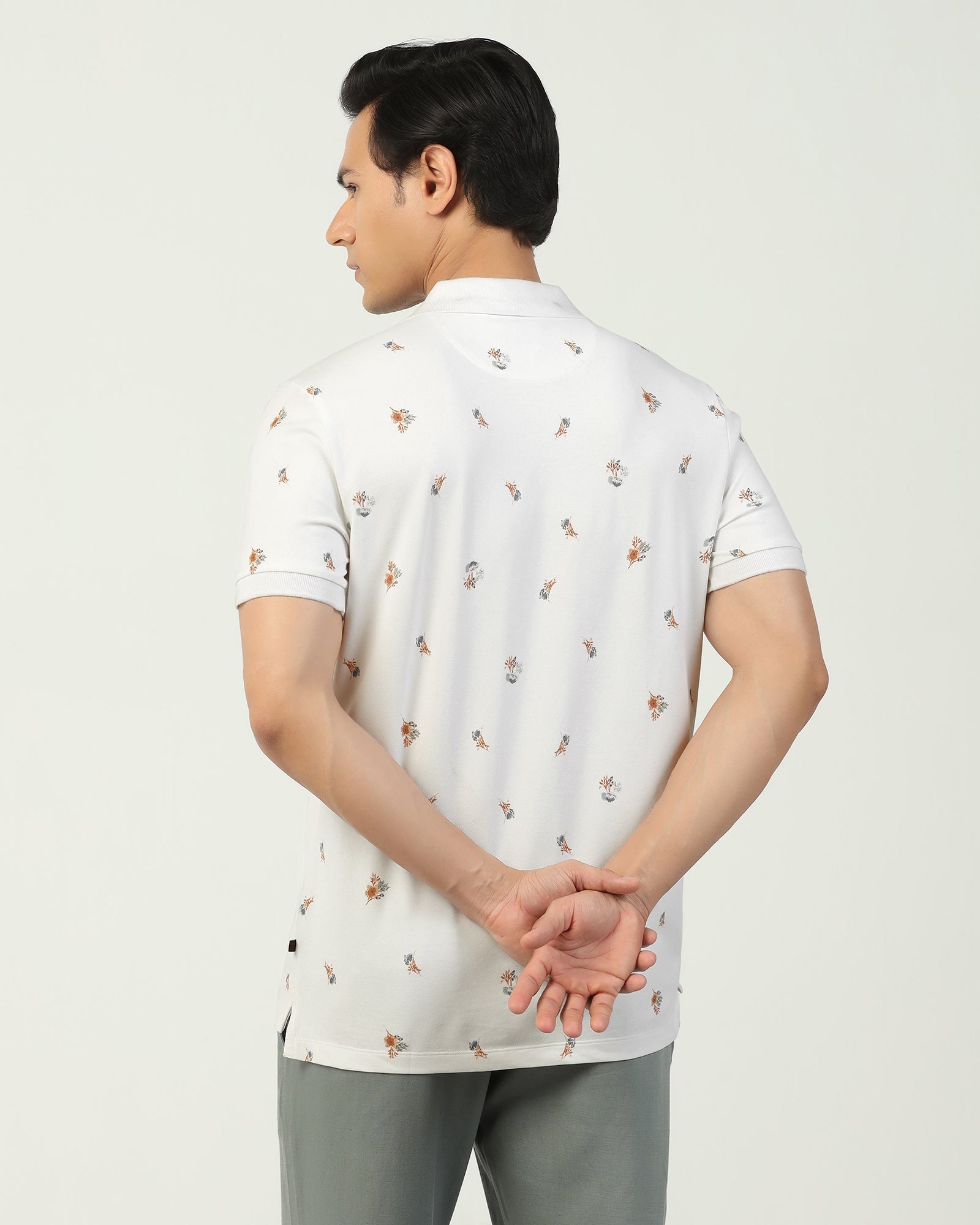 Polo White Printed T-Shirt - Depp