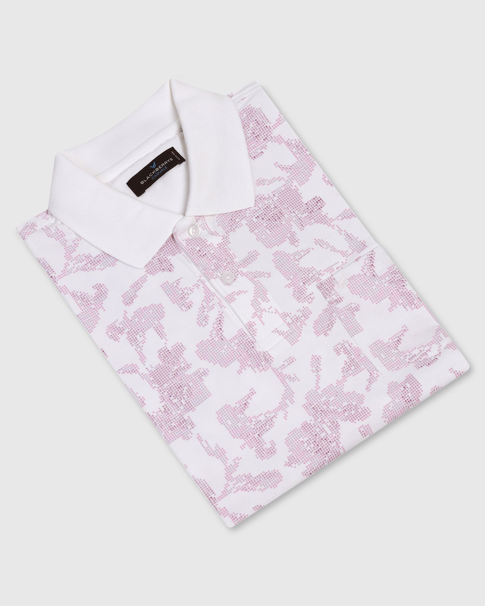Polo White Printed T-Shirt - Infinity
