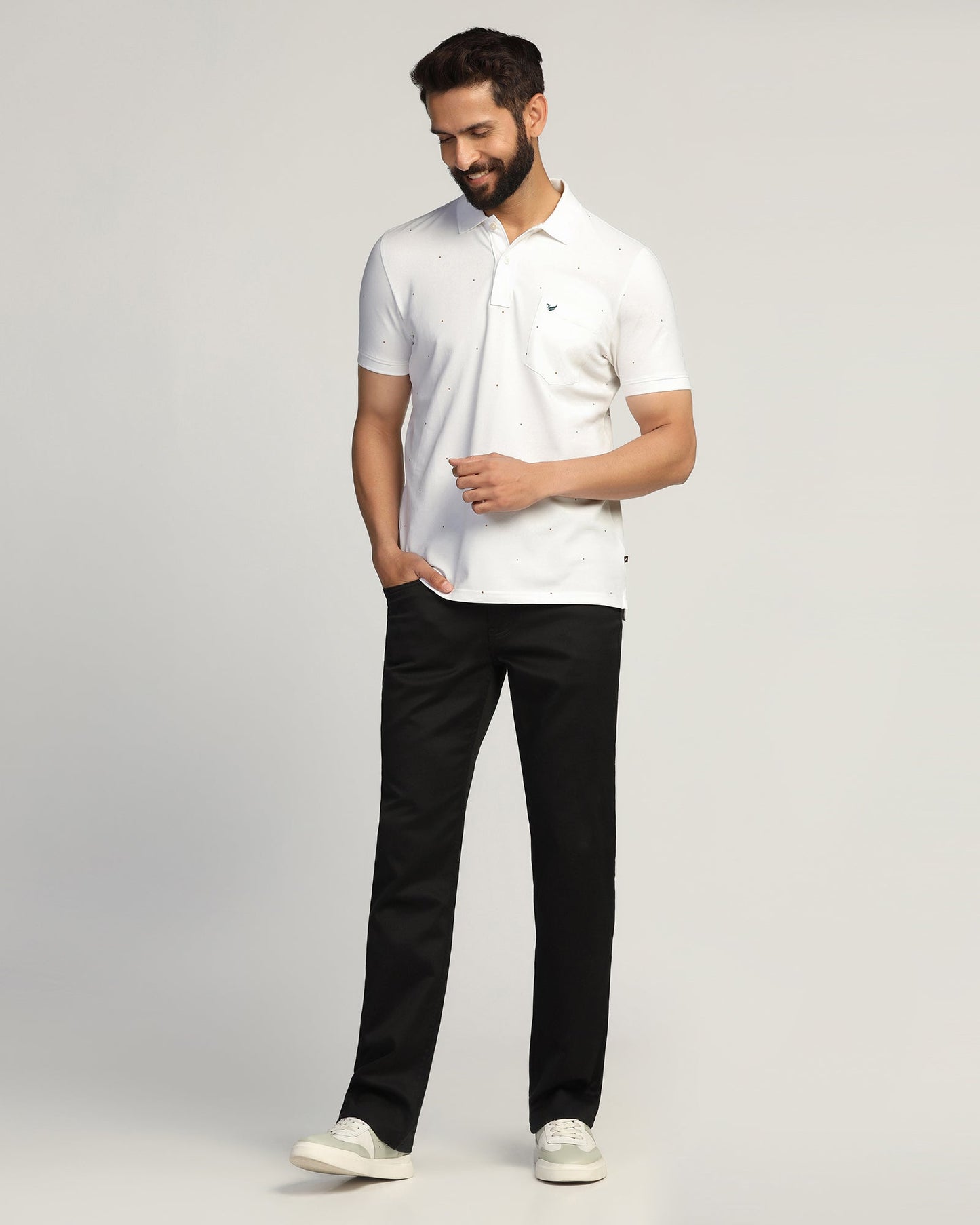 Polo White Printed T-Shirt - Wembley