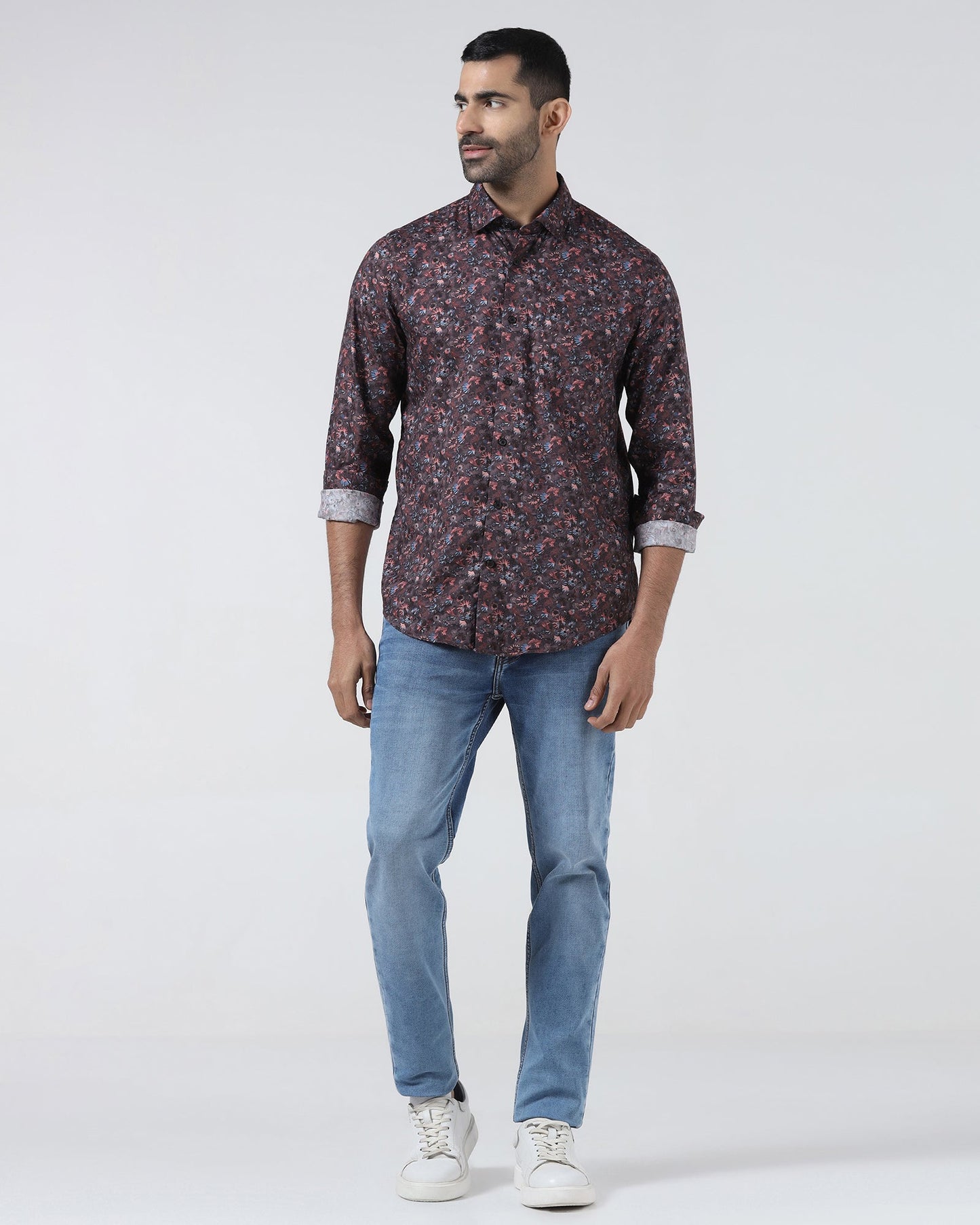 Purple Printed Shirt - Rody