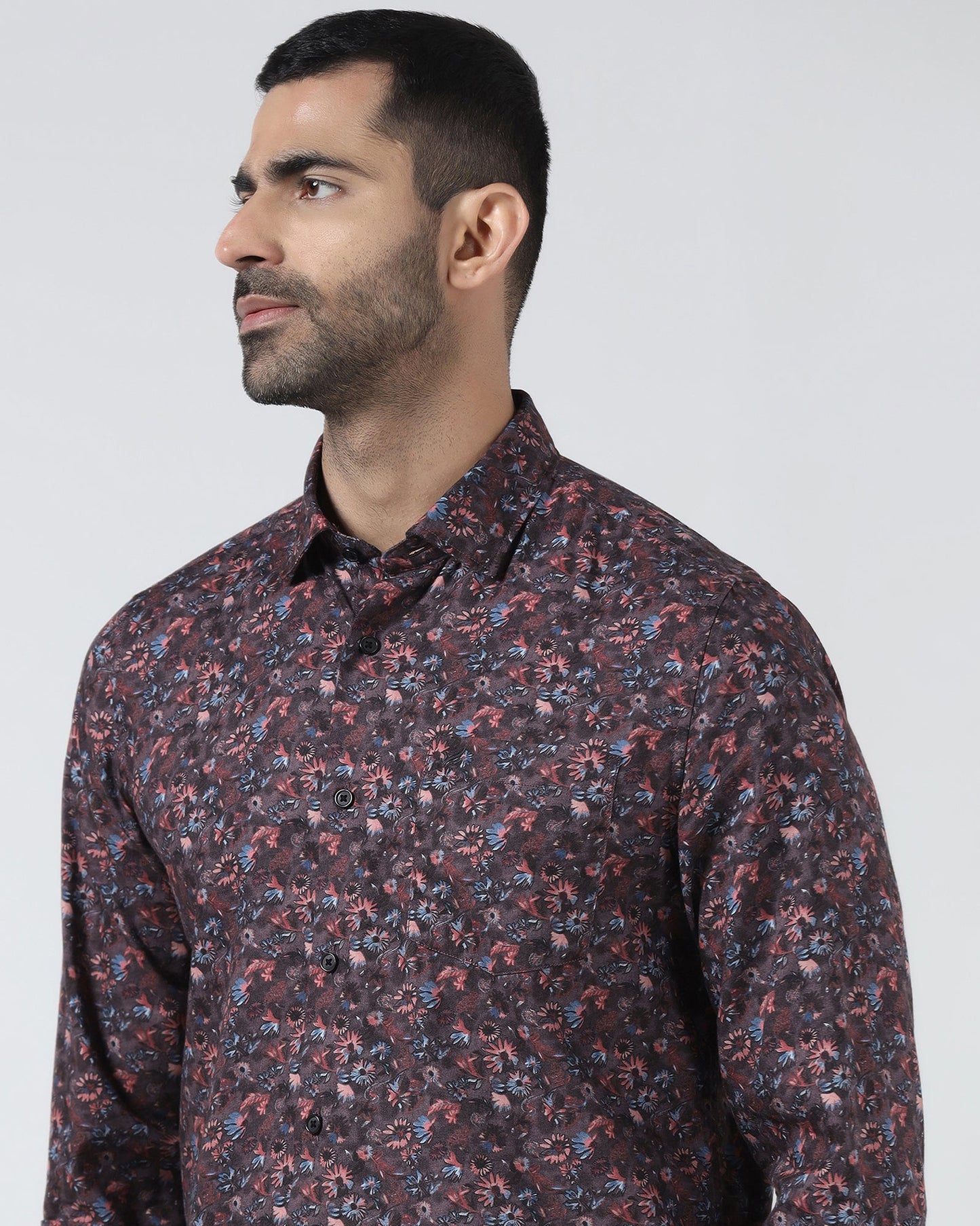 Purple Printed Shirt - Rody