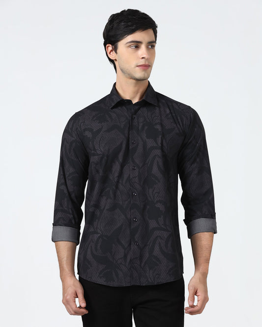Purple Printed Shirt - Tropika